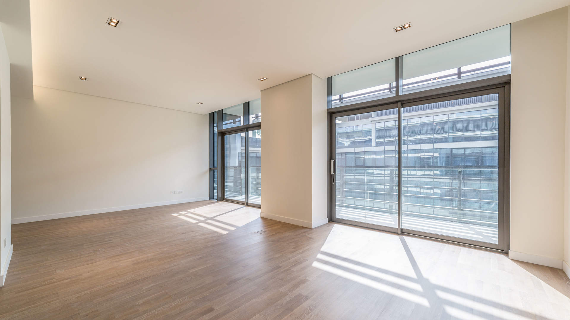 Modern kitchen and living area in 3-bed luxury apartment, City Walk, Jumeirah