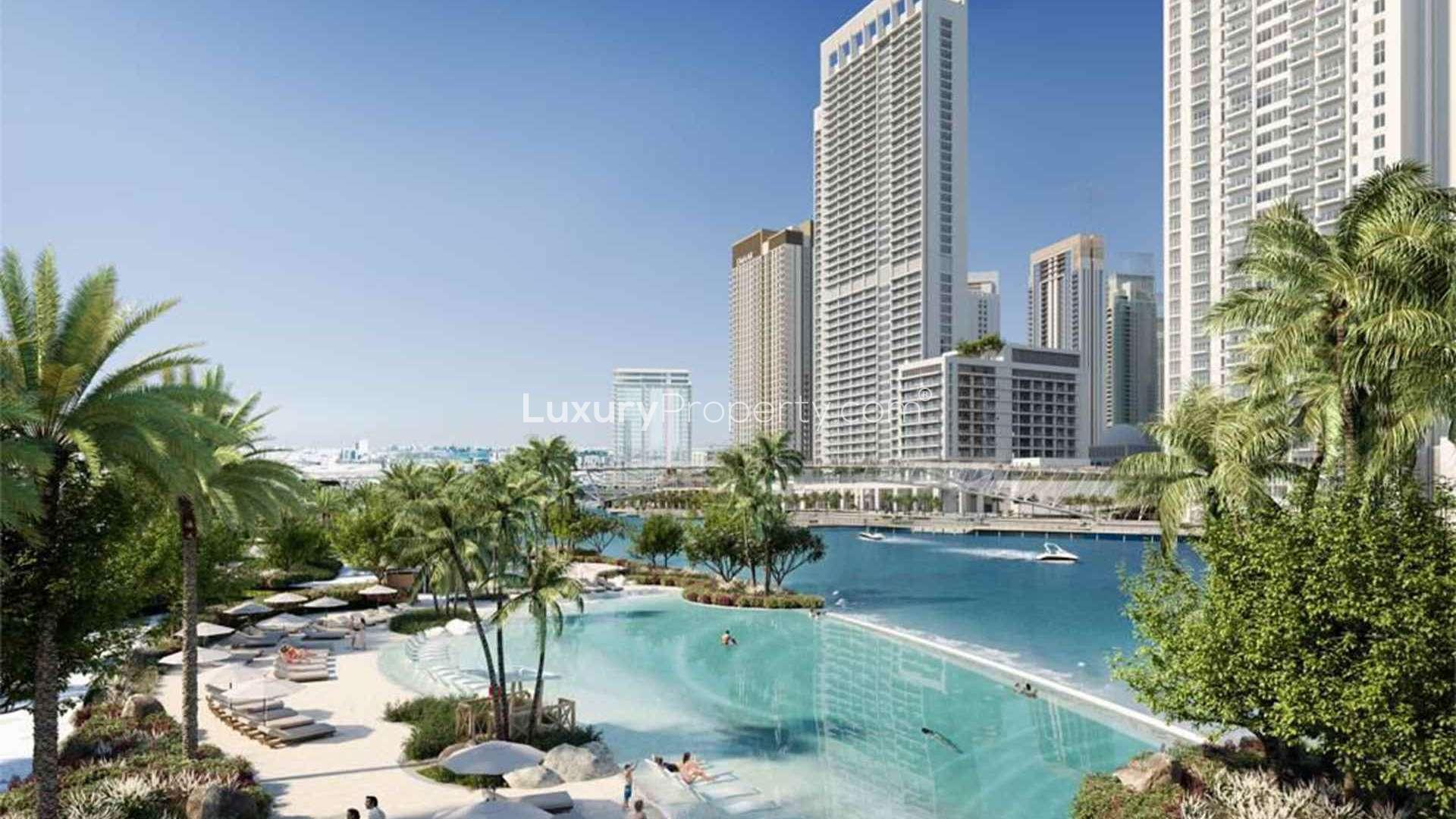 Stunning waterfront apartments at Rosewater, Creek Beach, Dubai Creek Harbour, with lush surroundings