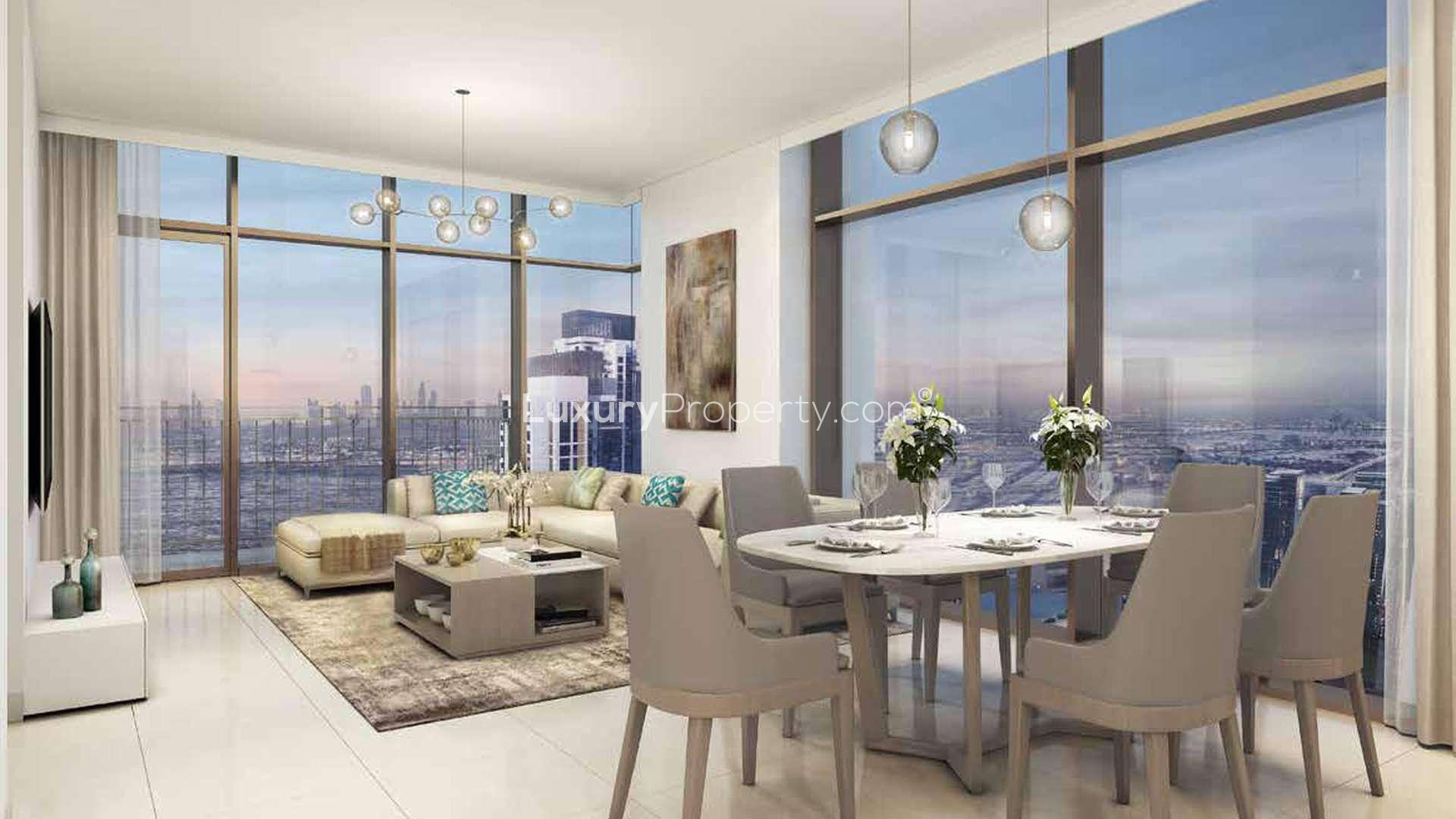 Dubai Creek Harbour skyline with marina view near Creekside 18 apartments for sale