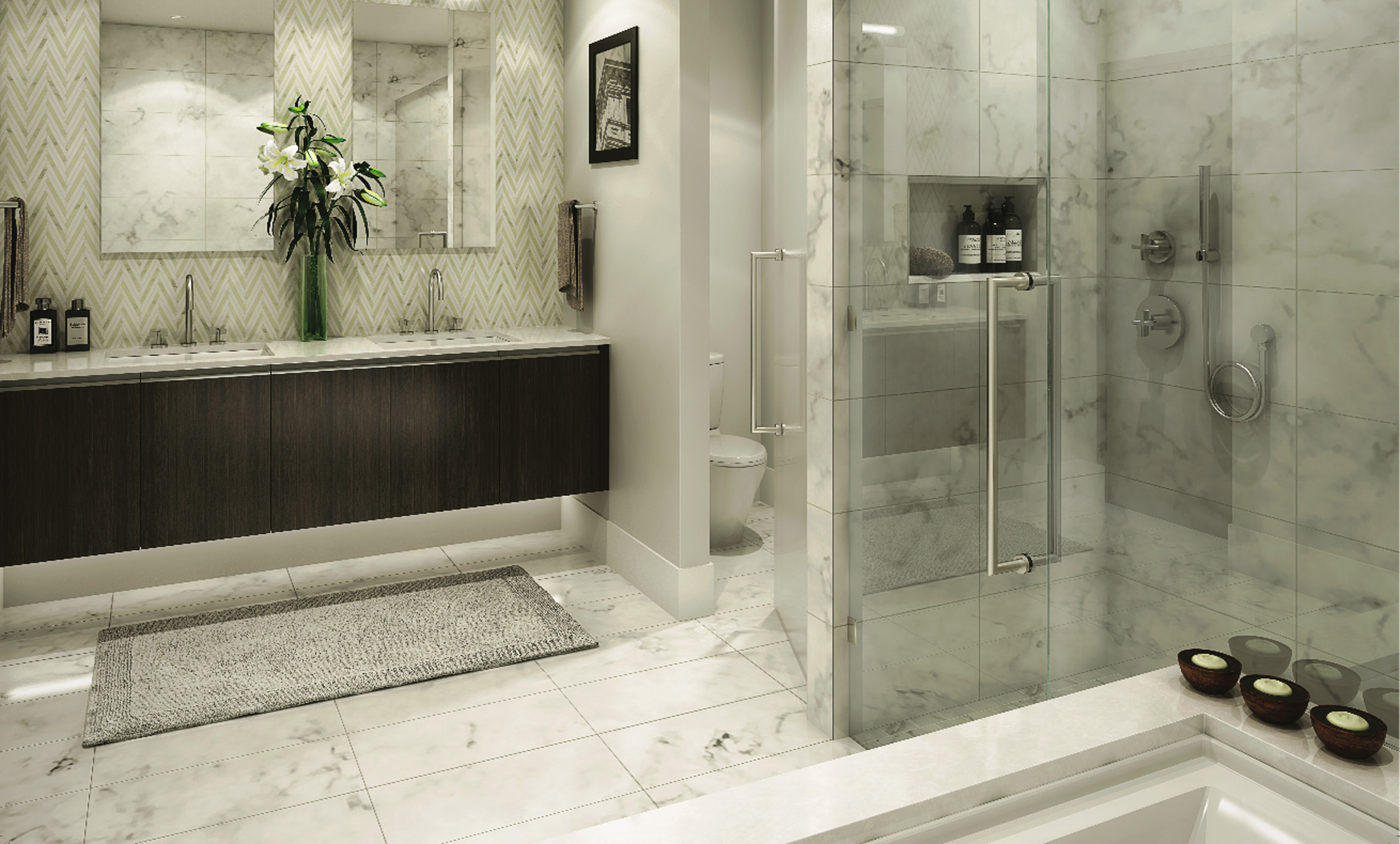 Luxury Customs House apartment exterior in Victoria, BC, featuring modern architecture and vibrant surroundings