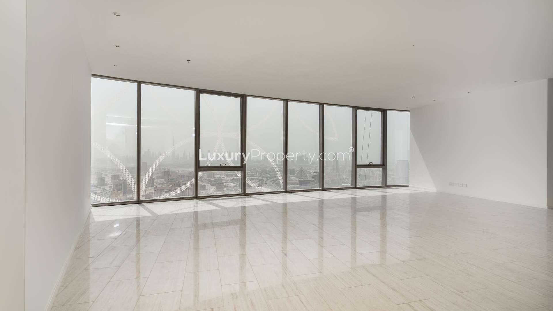 "Bright living room with large windows, stunning view, D1 Tower, Culture Village apartment.",Spacious living area with large windows in 3-bedroom apartment, D1 Tower, Culture Village