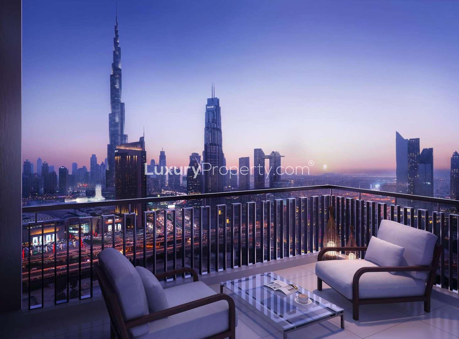 Stunning Downtown Dubai apartment with breathtaking views of city skyline and modern architecture