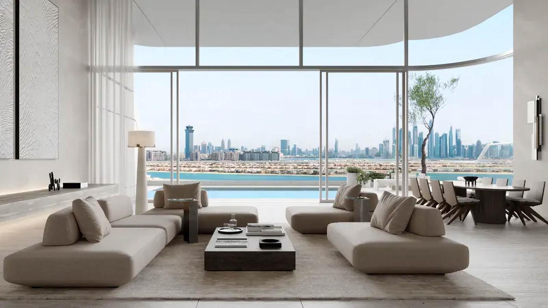 Luxurious Orla by Omniyat apartment building in Palm Jumeirah, overlooking the waterfront