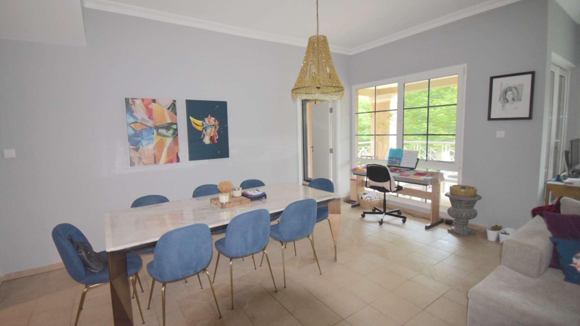 Spacious living room in three-bed apartment, Garden East Apartments, Green Community, for sale