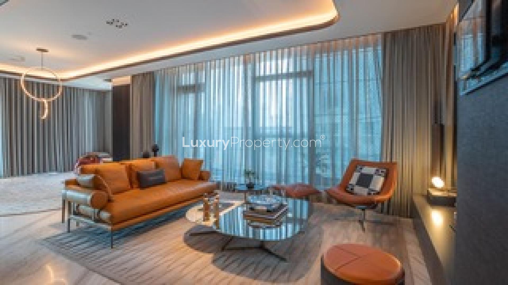 Exterior view of DaVinci Tower, luxury apartments for sale in Business Bay, Dubai