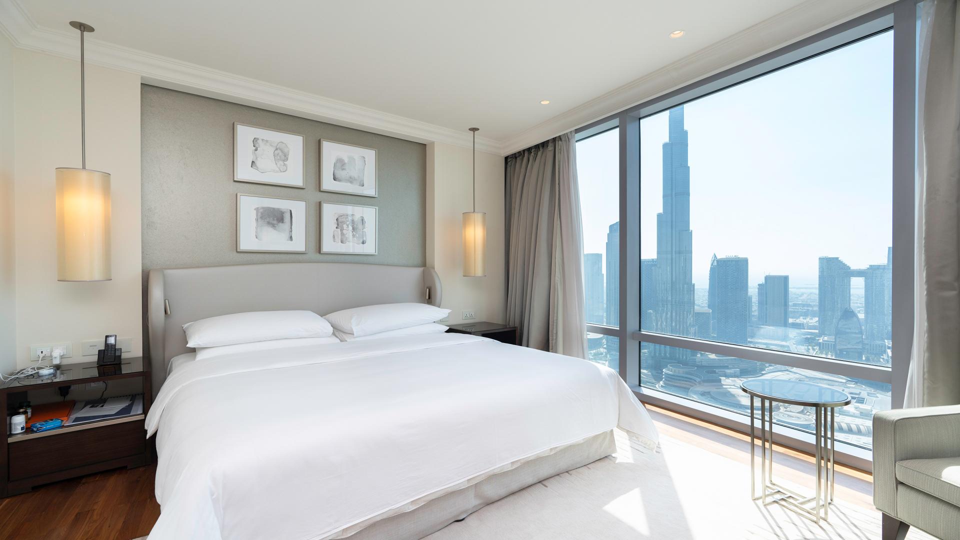 N/A,High-floor furnished bedroom with city view, Address Residence Fountain Views, Downtown Dubai