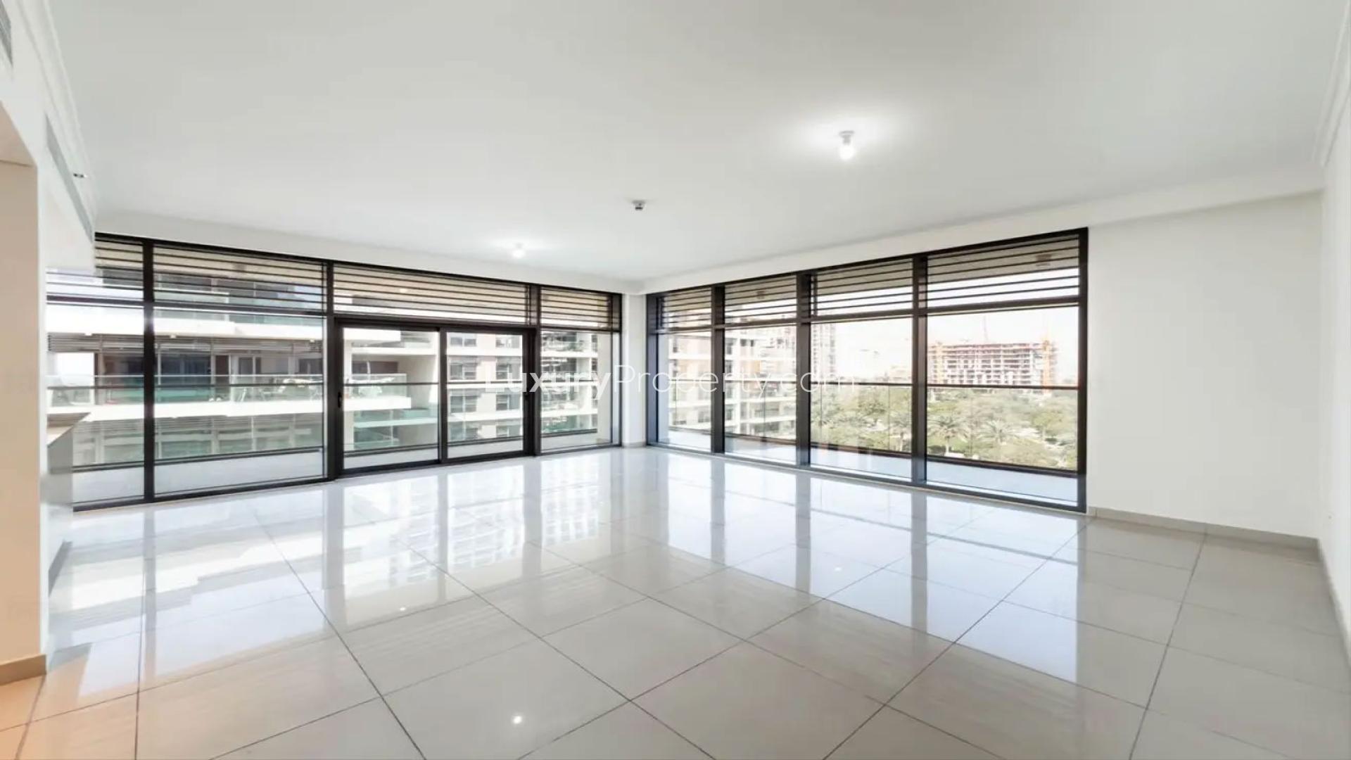 Corner 3-bed apartment with pool views in Dubai Hills Estate, Park Heights community