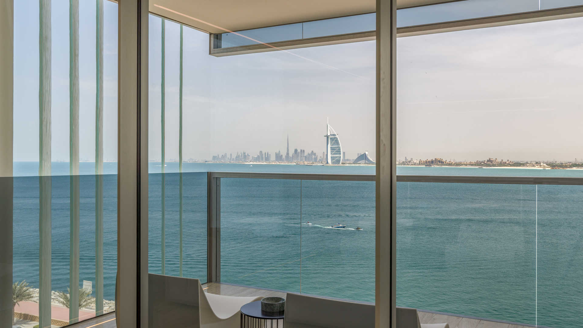 Luxury living room with sea view in Muraba Residences, Palm Jumeirah apartment for sale