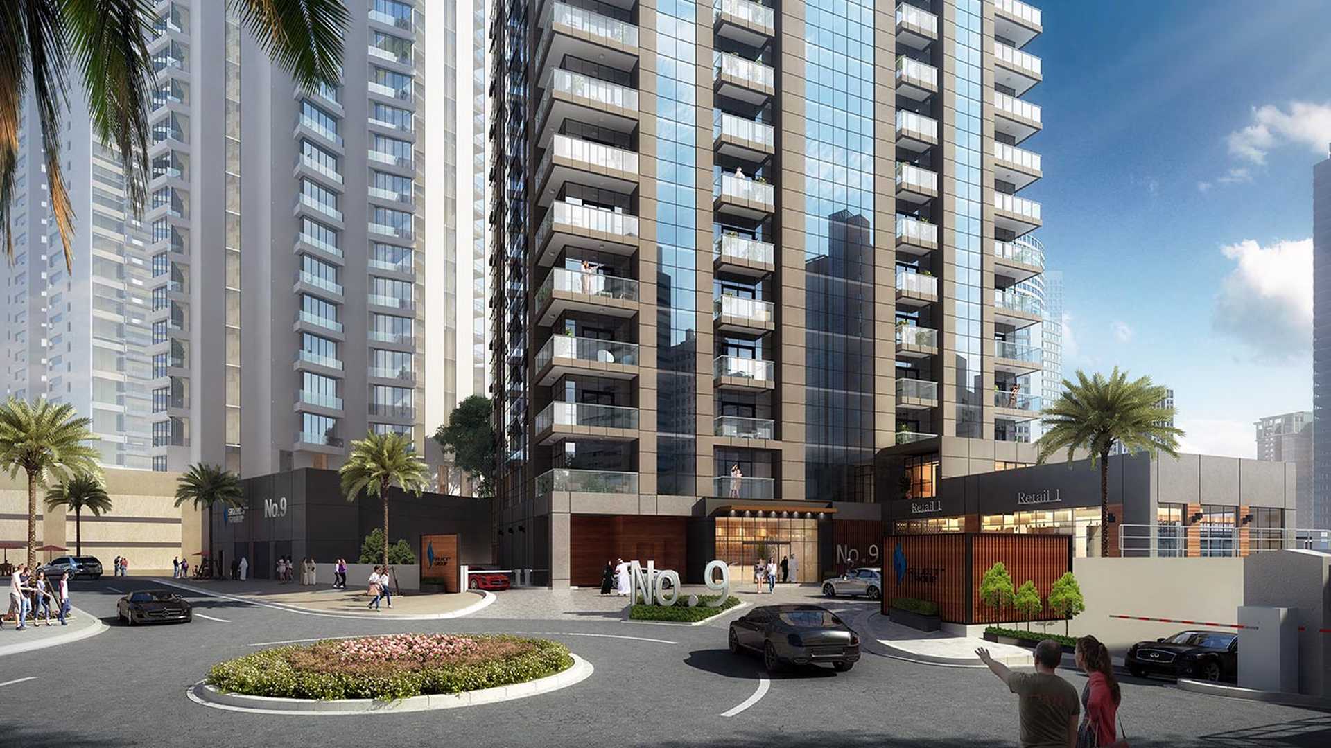 Dubai Marina apartment with stunning waterfront views at sunset, luxurious interior visible