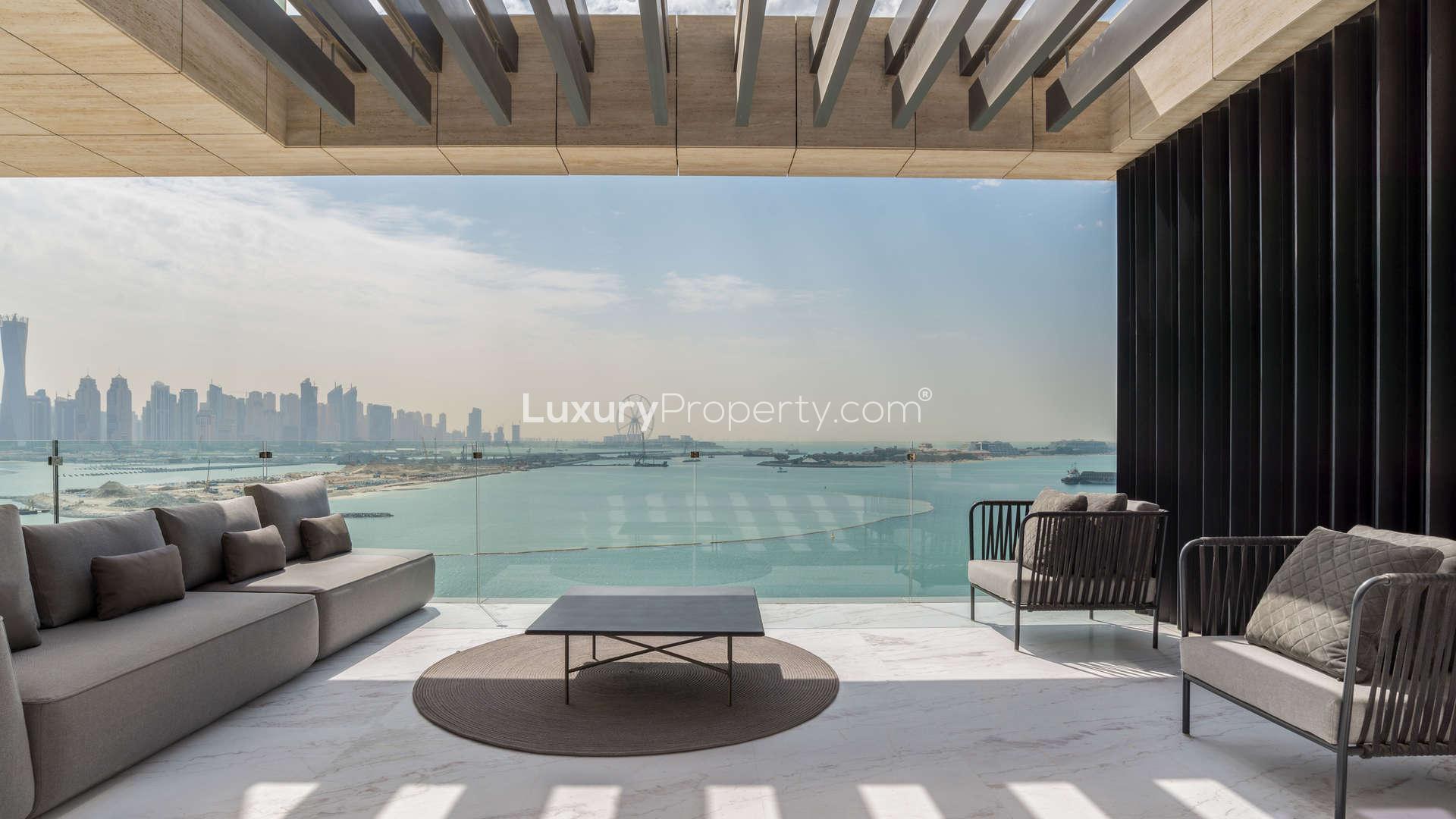 Entrance of Palme Couture Residences, luxury beachfront apartment in Palm Jumeirah for sale