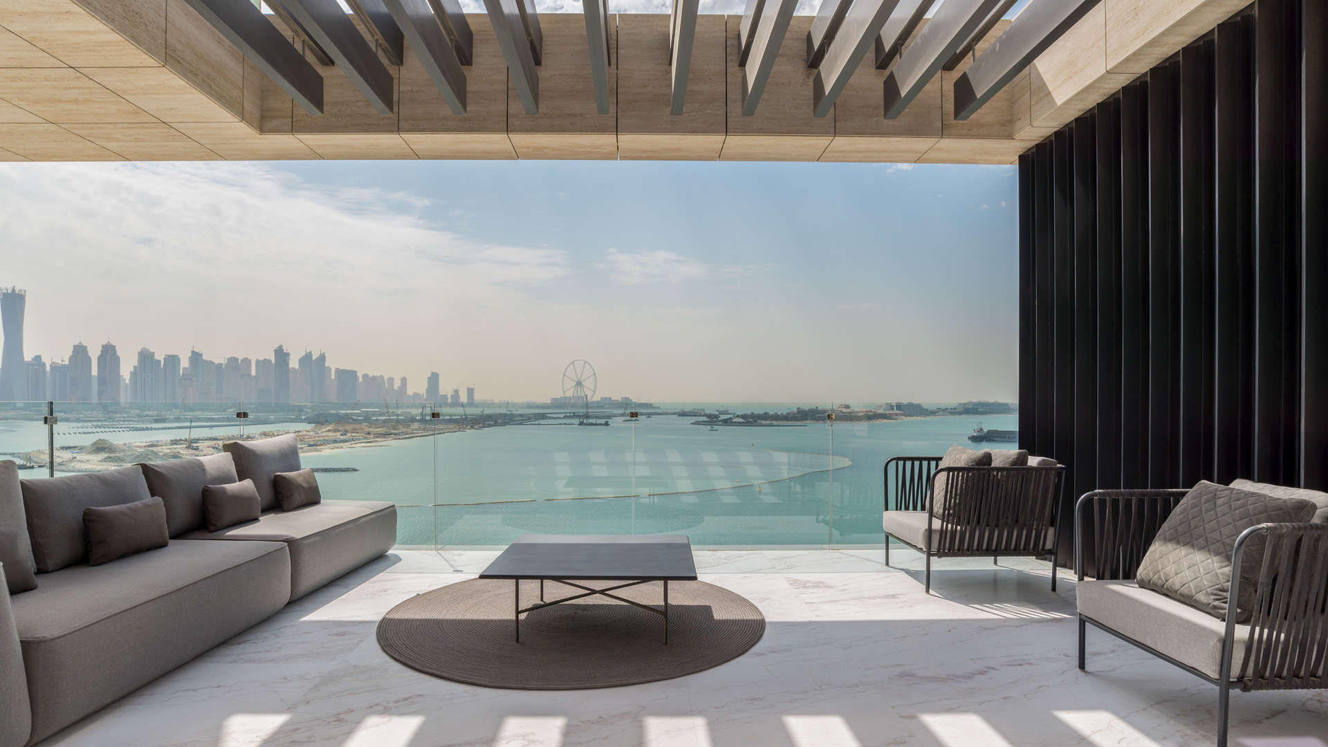 Entrance of Palme Couture Residences, luxury beachfront apartment in Palm Jumeirah for sale