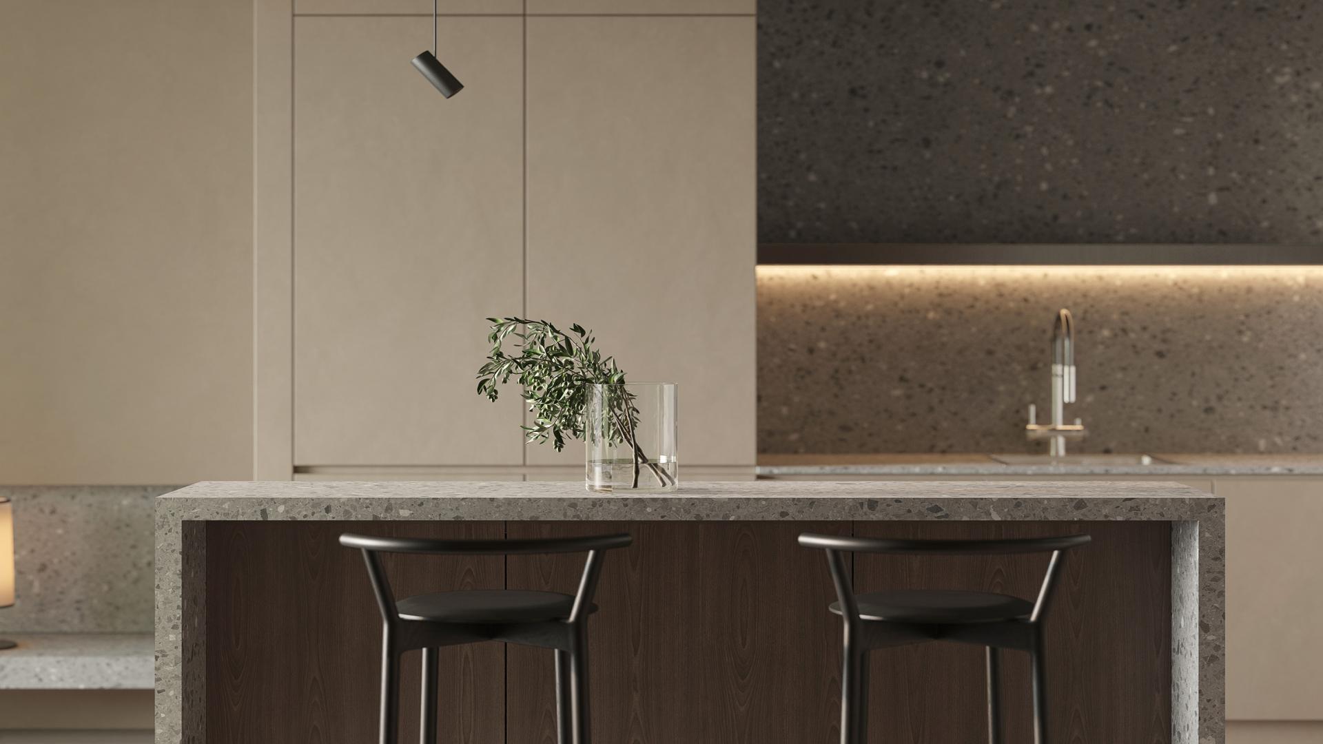 Luxurious living room with city view in Keturah Reserve, MBR City, Dubai apartment