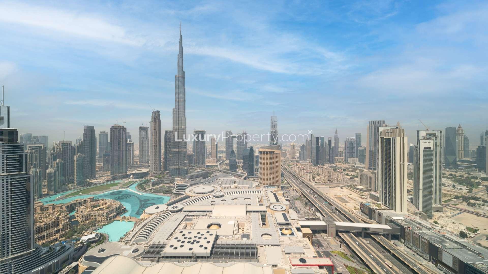 High-end serviced apartments with Burj Khalifa views, Downtown Dubai real estate for sale