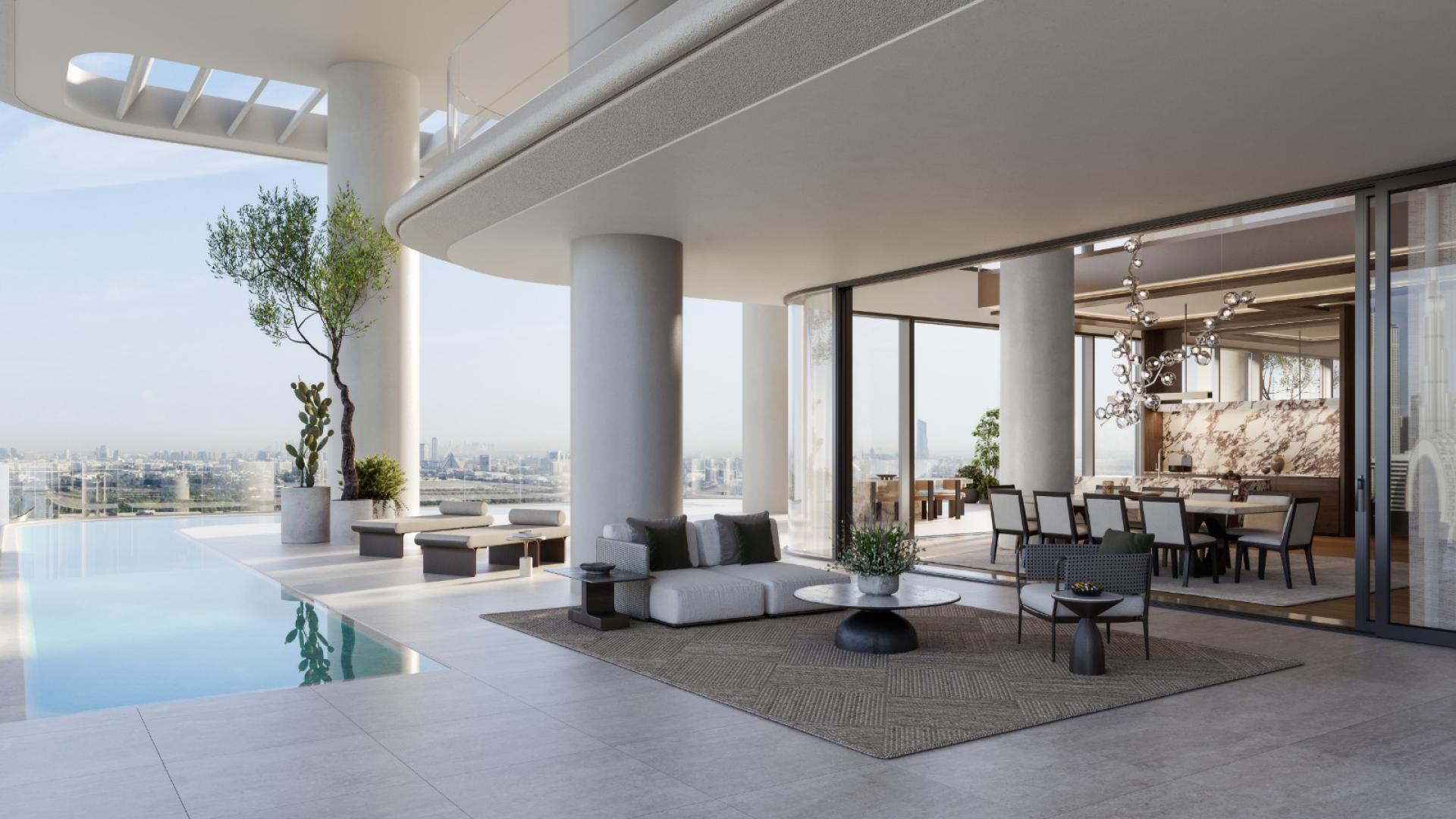 High-floor luxury apartment with private pool, Business Bay, Vela Dorchester Collection