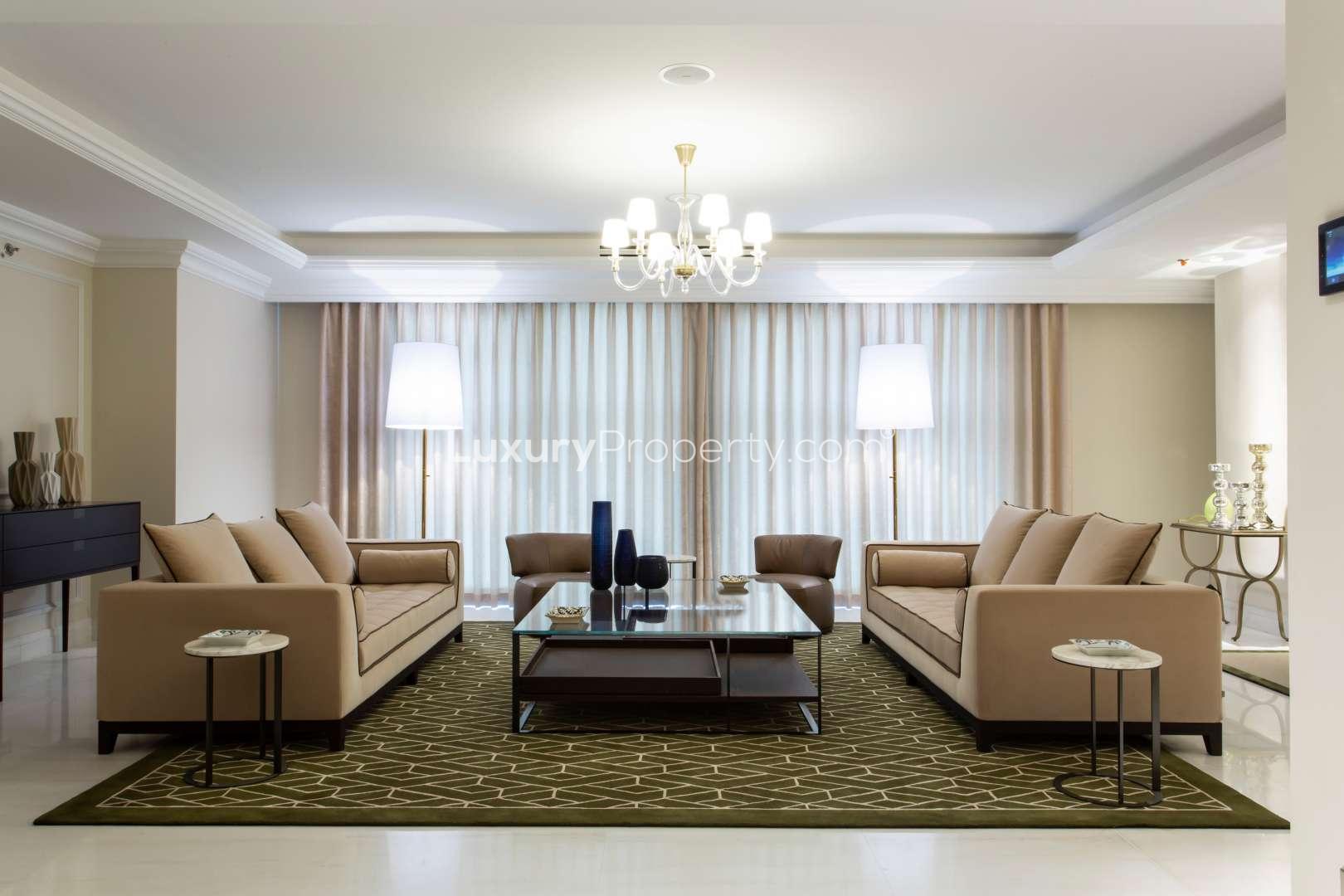 Floor plan of 3-bedroom apartment at The Ritz-Carlton Residences, Amman, for sale