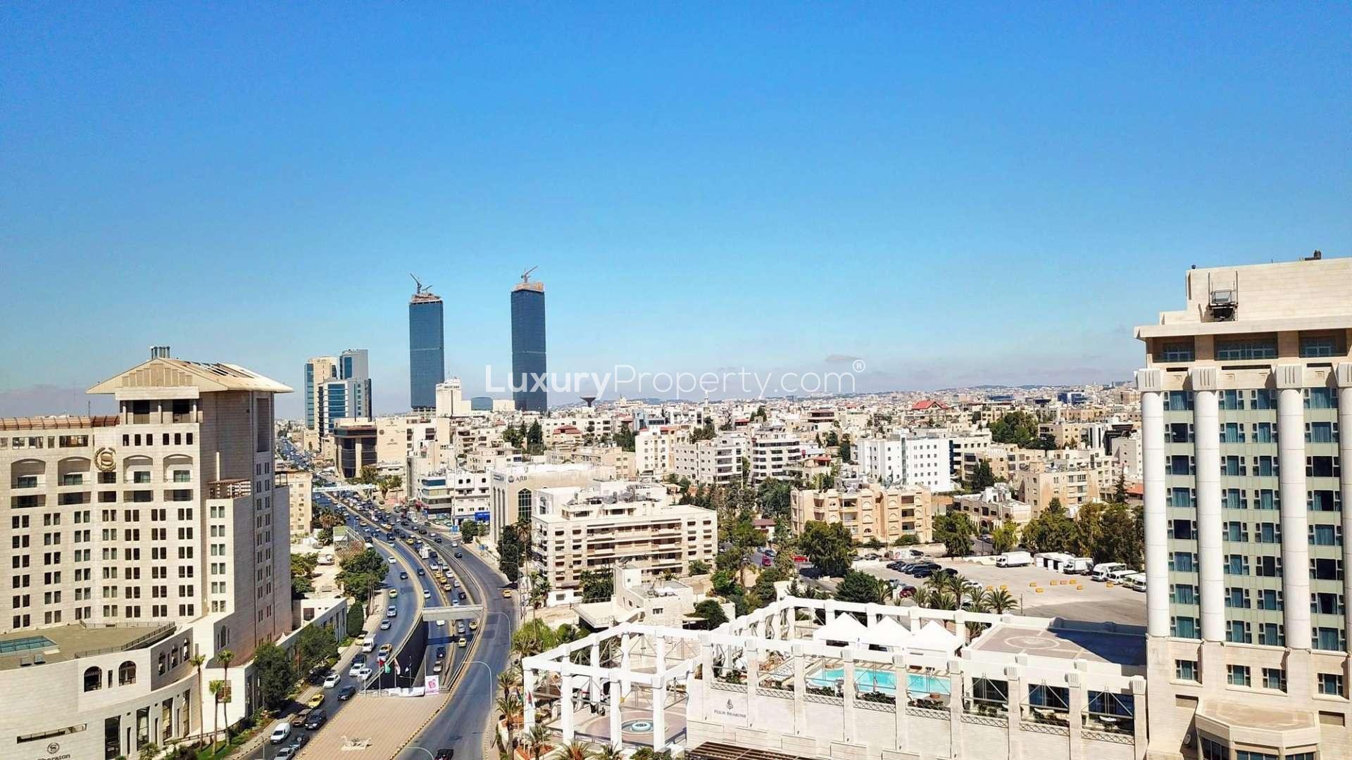 Floor plan of 3-bedroom apartment at The Ritz-Carlton, Amman, with spacious living areas
