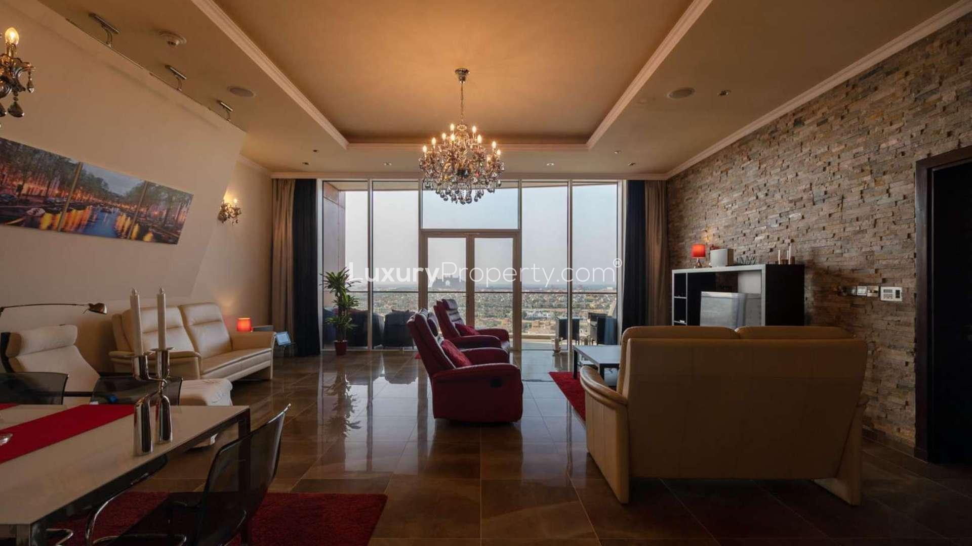 Apartment view of Palm Yacht Marina and Tiara Residences, Palm Jumeirah