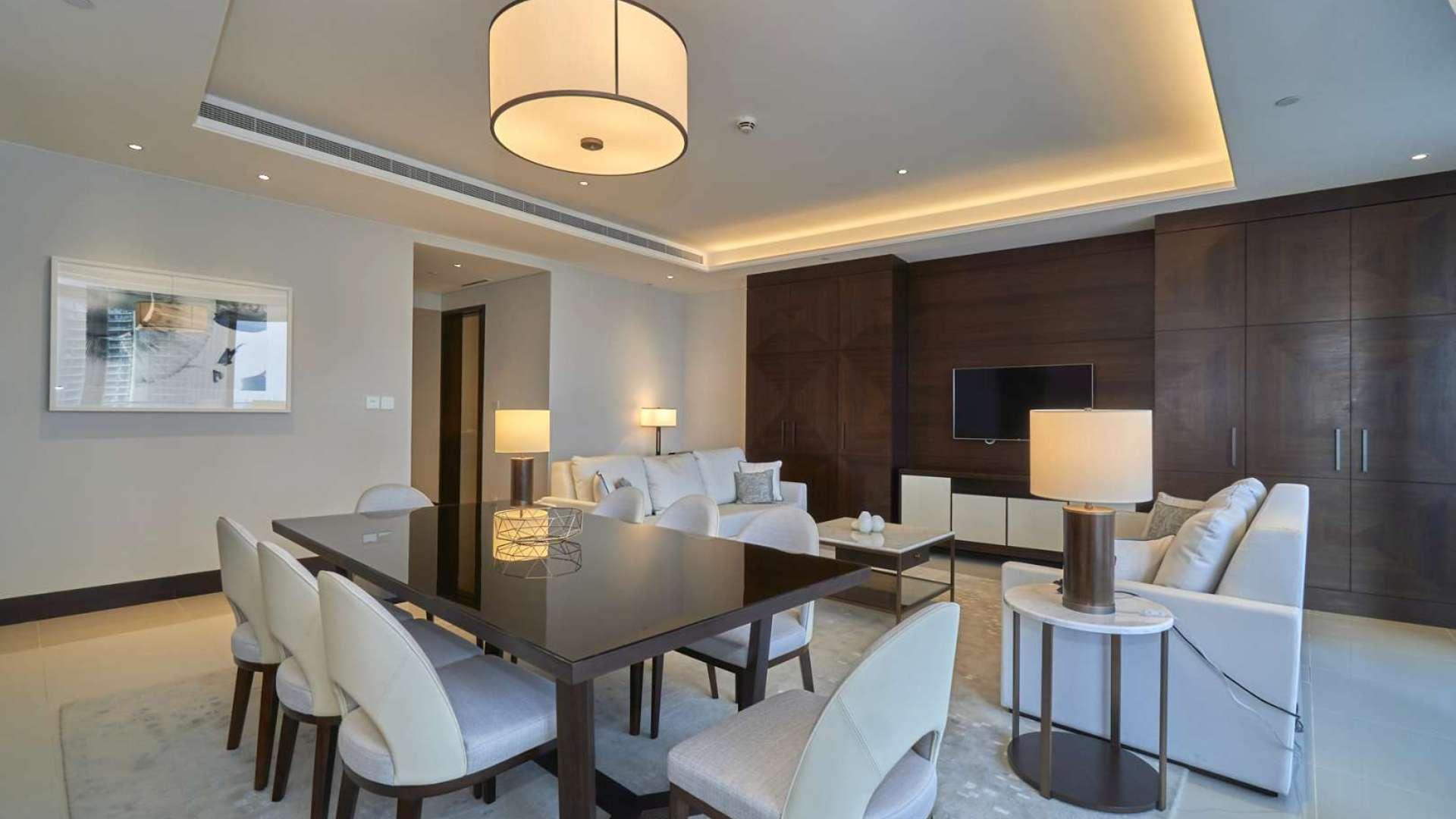 Luxurious living room in Downtown Dubai apartment, The Address Sky View Towers