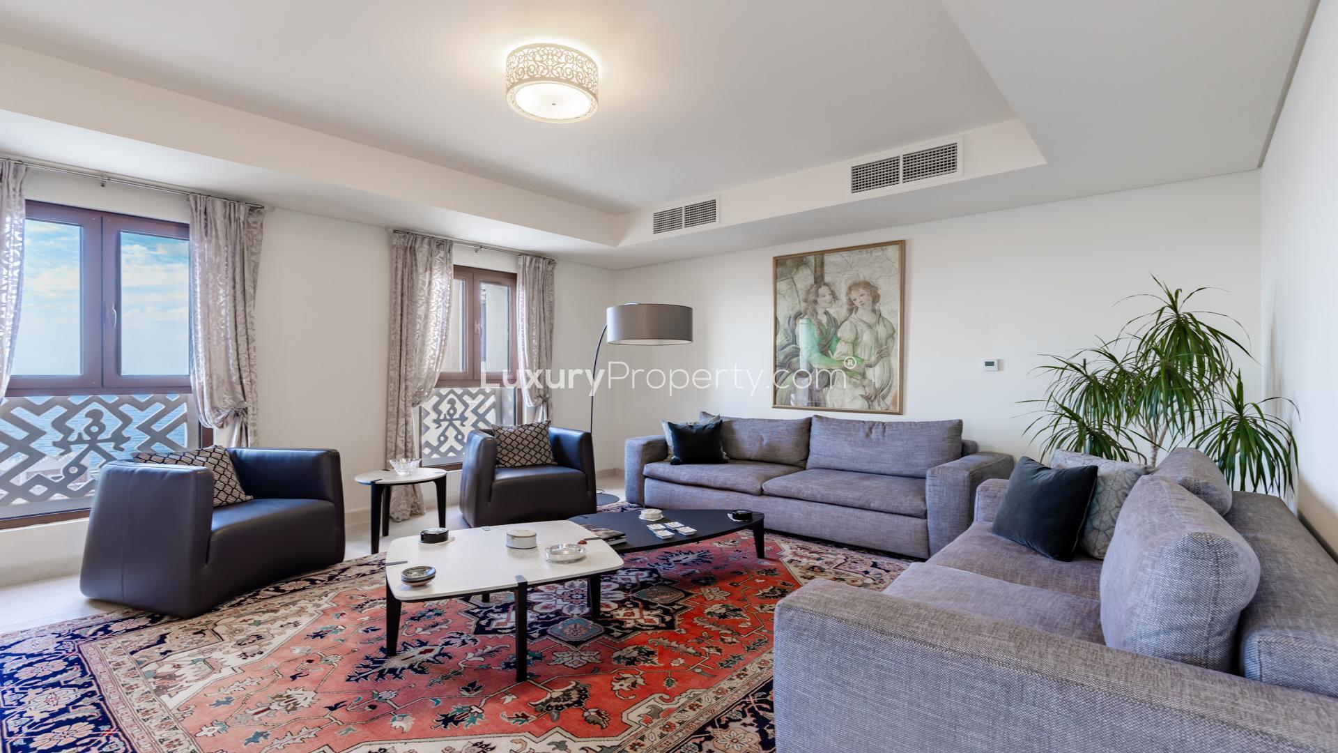 Palm Jumeirah penthouse with sea view, private pool, Kingdom of Sheba community