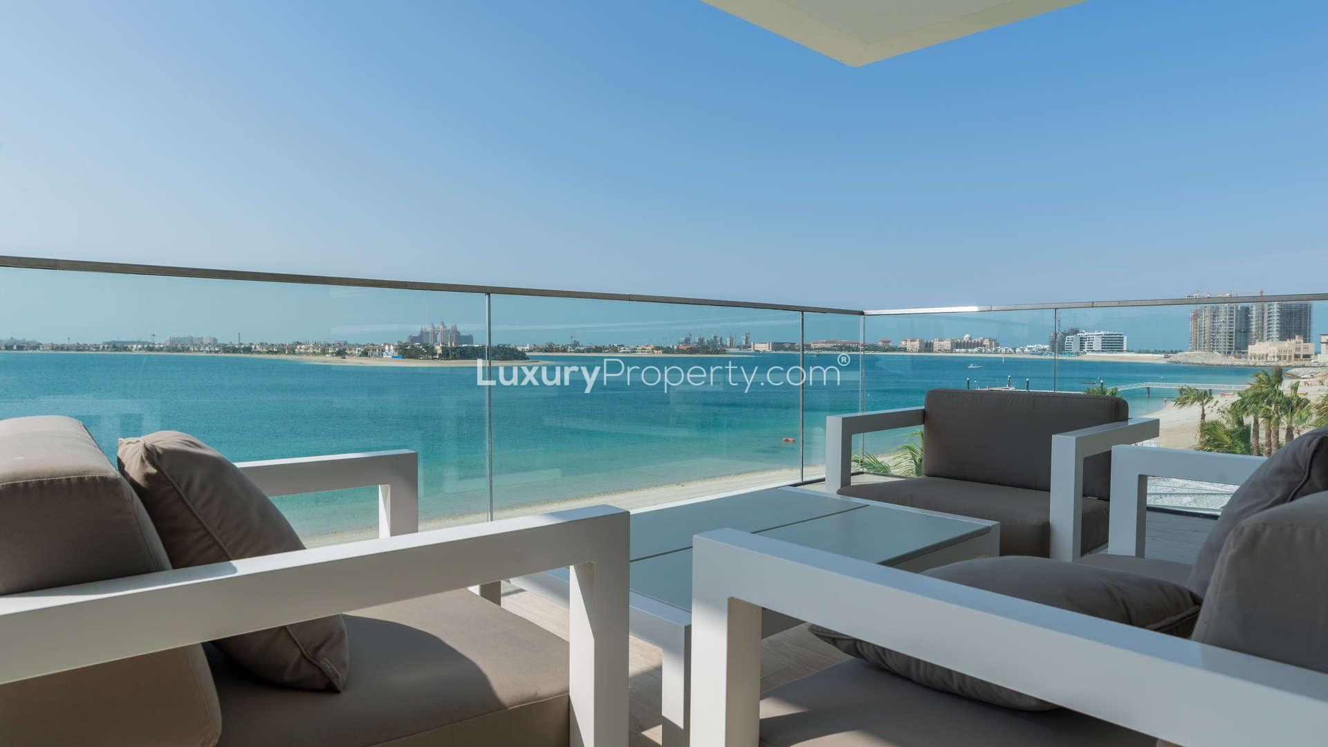 Penthouse terrace with stunning sea views in Serenia Residences, Palm Jumeirah