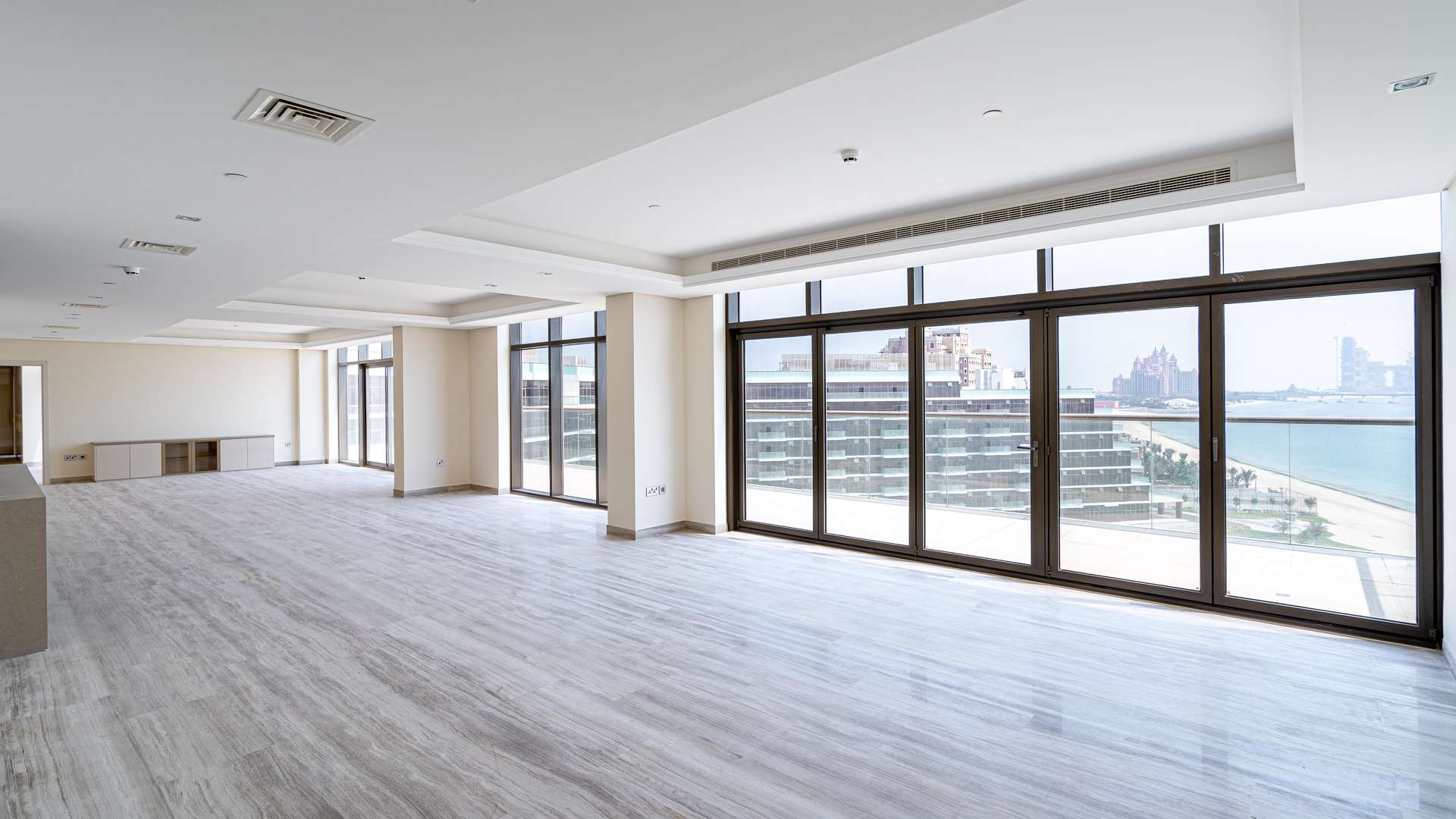 Modern penthouse exterior with pool, The 8, Palm Jumeirah, Dubai