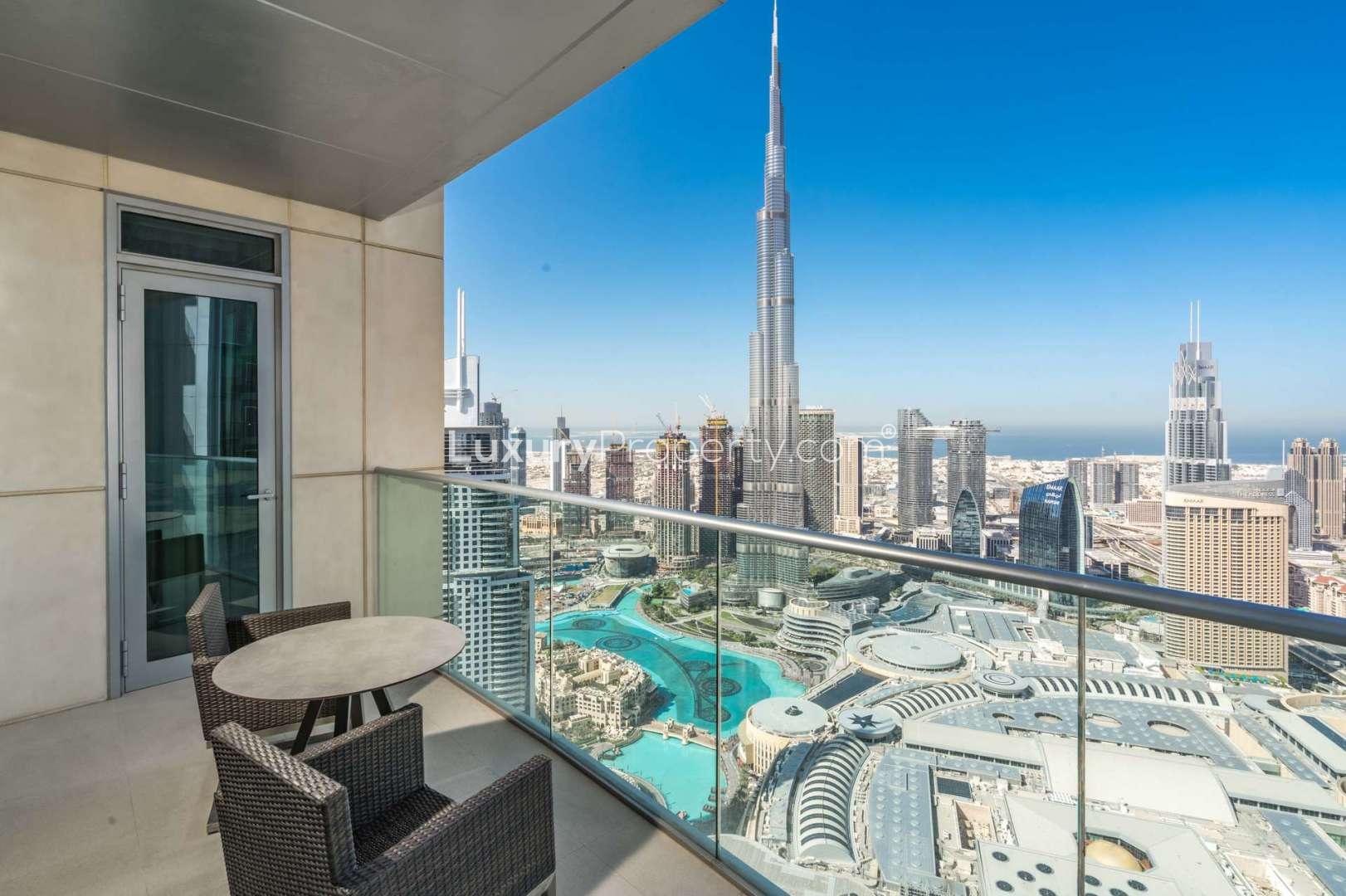 Modern kitchen in 2-bedroom serviced apartment, The Address Fountain Views, Downtown Dubai