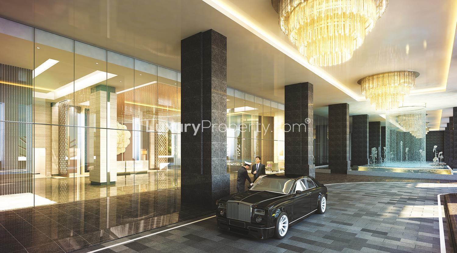 Skyline view of Kuala Lumpur near The Ritz Carlton Residences, featuring iconic skyscrapers