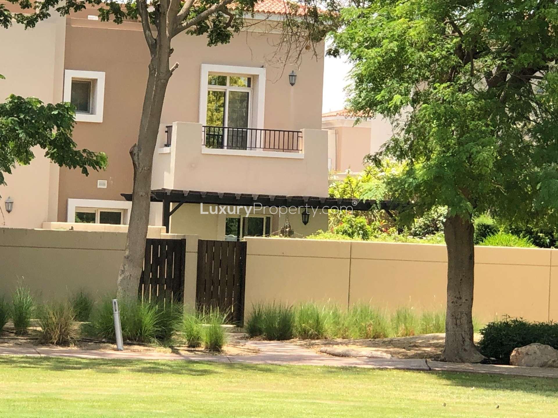 Exterior view of 3-bedroom townhouse for rent in Al Reem 3, Arabian Ranches