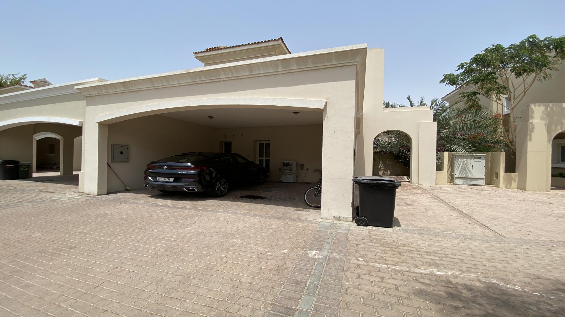 N/A,Covered driveway of 3-bedroom villa in Al Reem 3, Arabian Ranches for rent