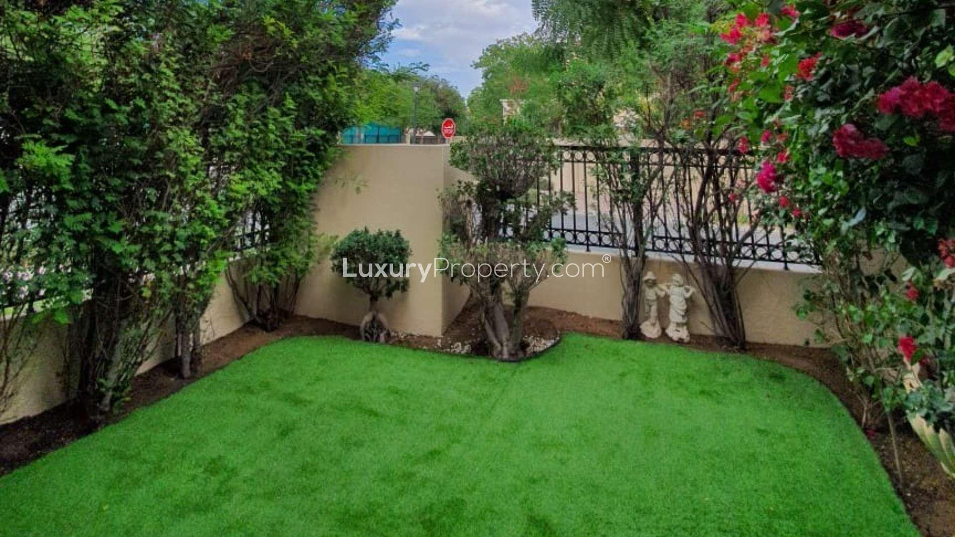 Front view of spacious 3-bedroom villa with garage in Al Reem, Arabian Ranches