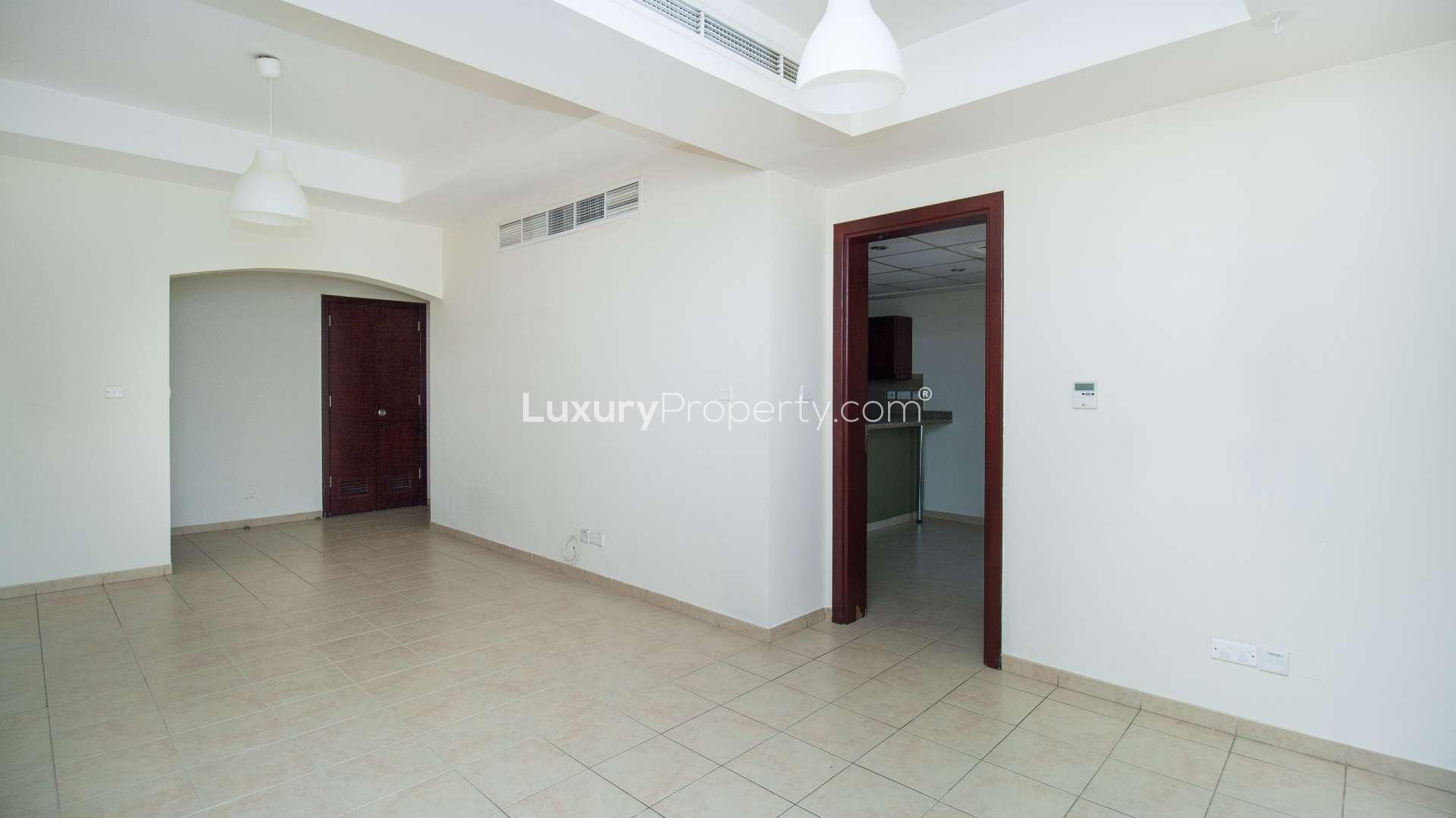 Spacious living area in Type 3E townhouse, Al Reem, Arabian Ranches, available for rent
