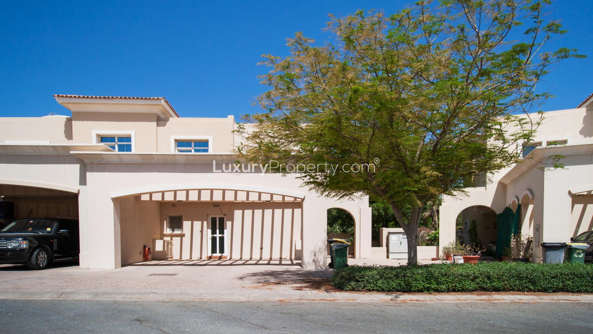 Extended middle unit townhouse with landscaped garden in Al Reem, Arabian Ranches for rent
