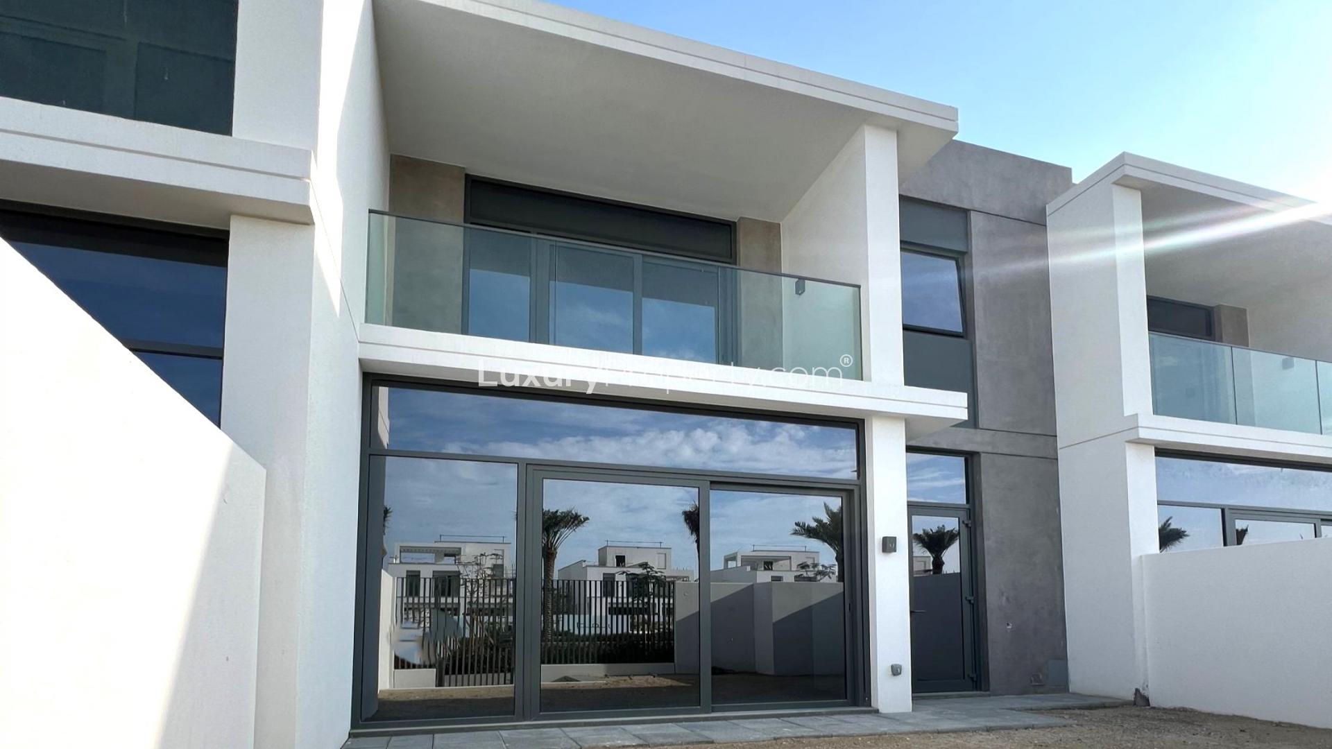 Spacious living room in Ruba townhouse, Arabian Ranches 3, available for rent