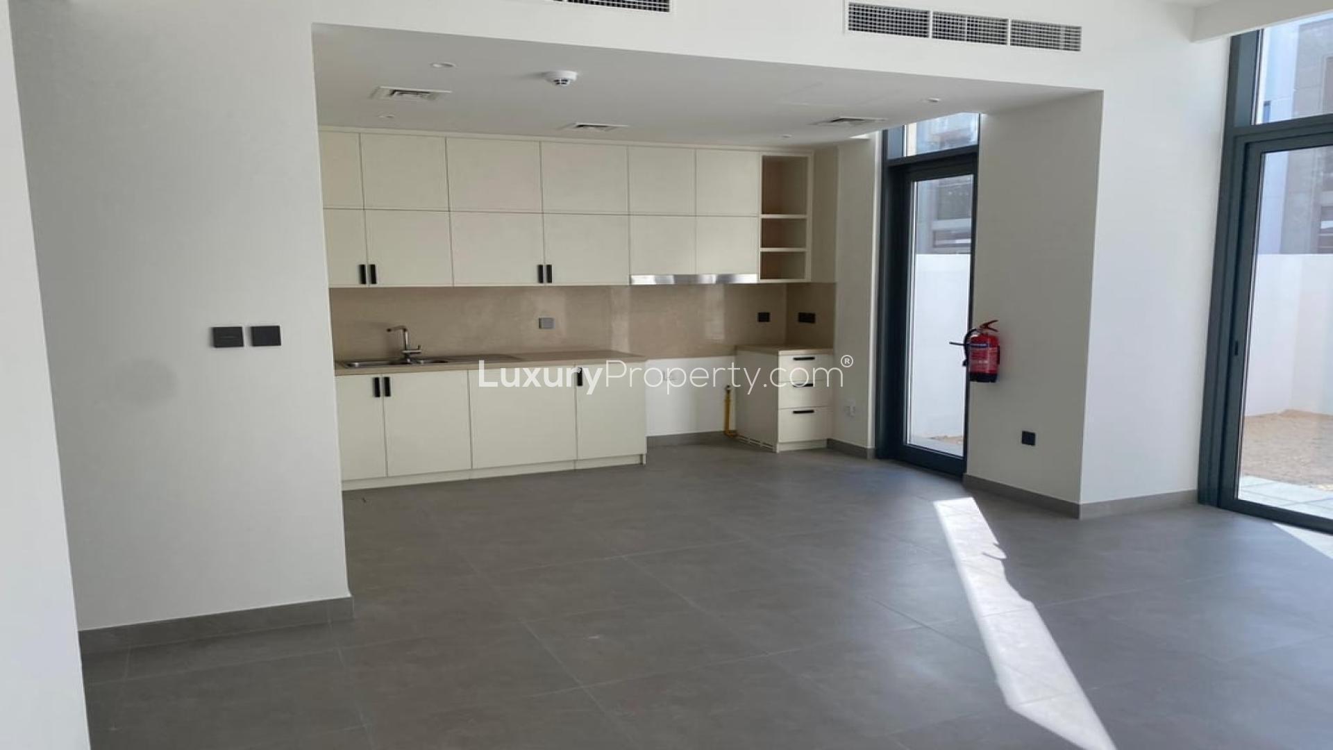 Townhouse exterior view in Ruba, Arabian Ranches 3, near pool and amenities for rent