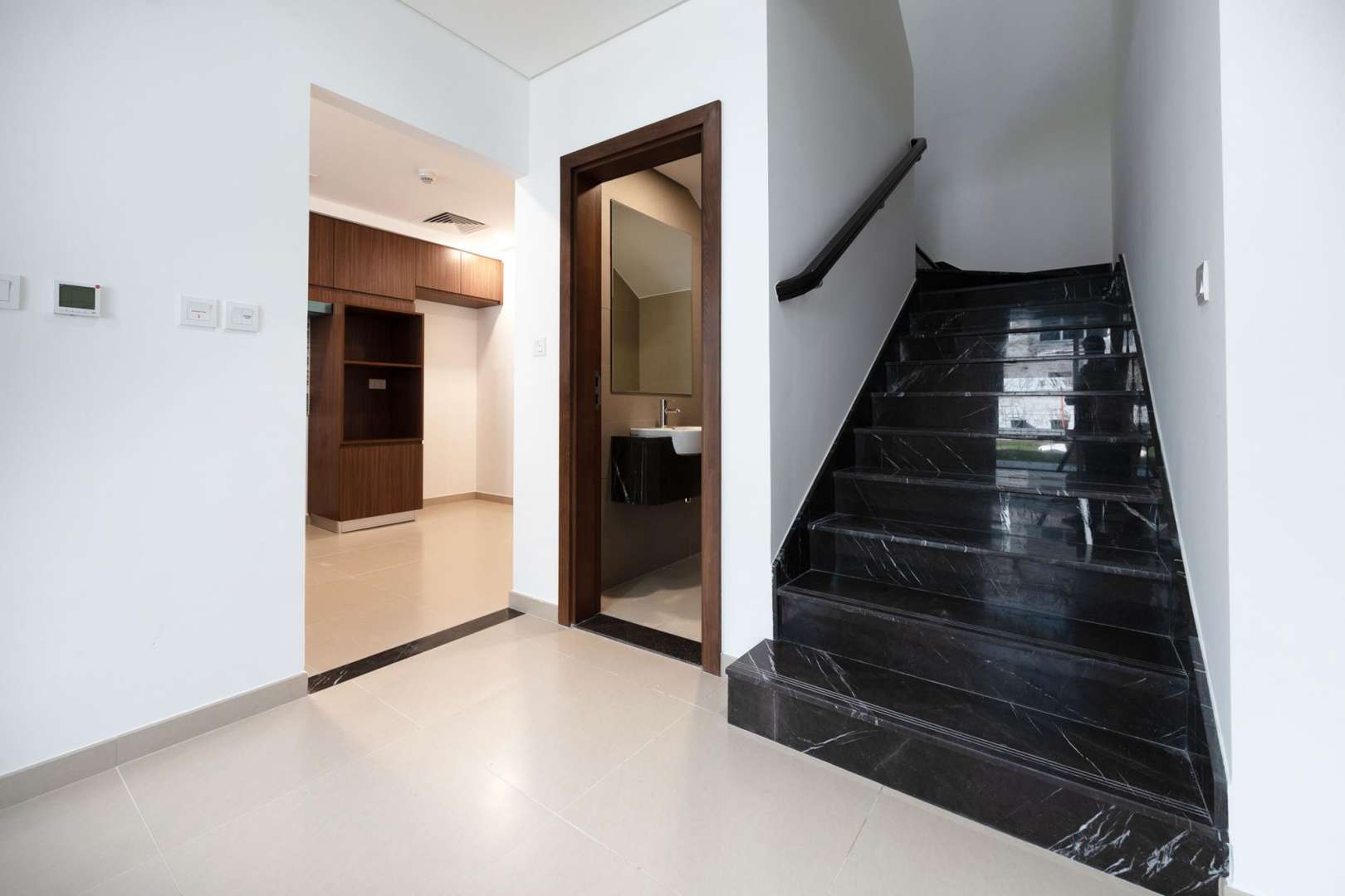 Elegant 3-bedroom townhouse exterior in Arabella 3, Mudon for rent