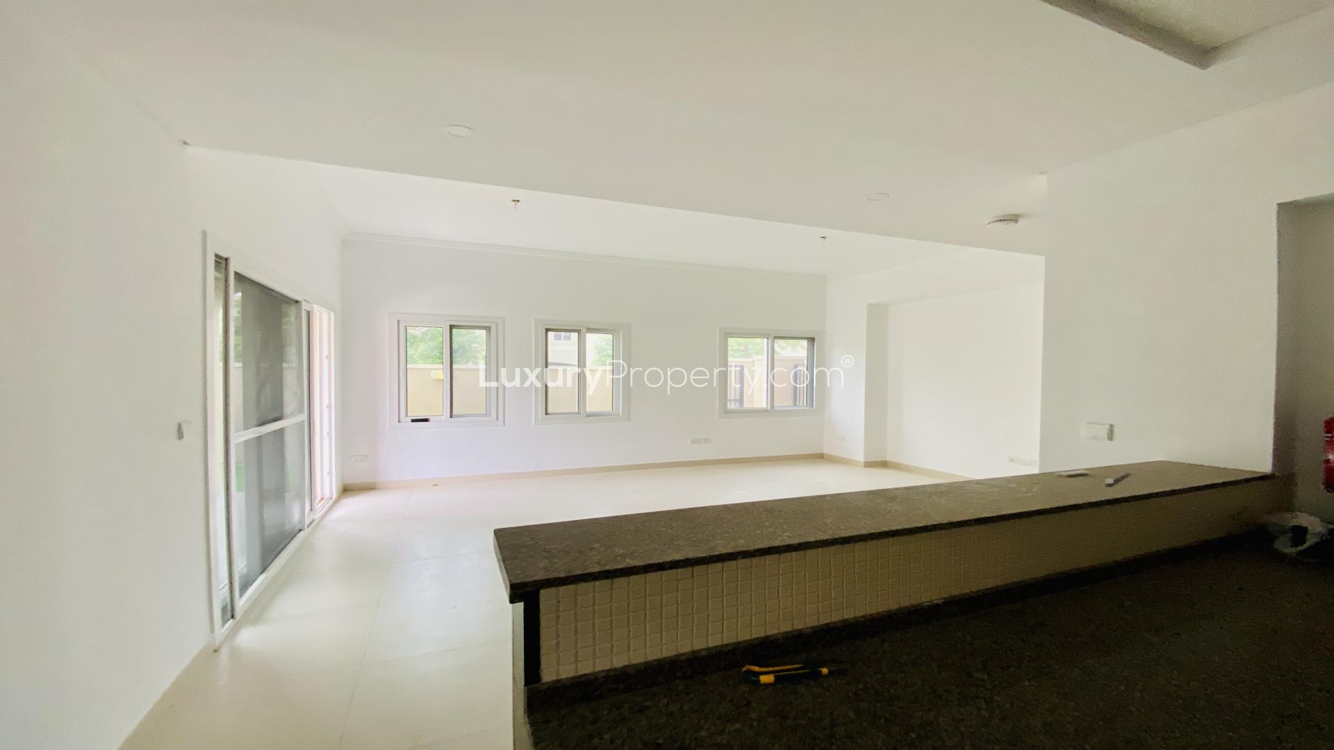 Spacious kitchen and living area in Bella Casa 3-bedroom villa, Serena townhouse for rent