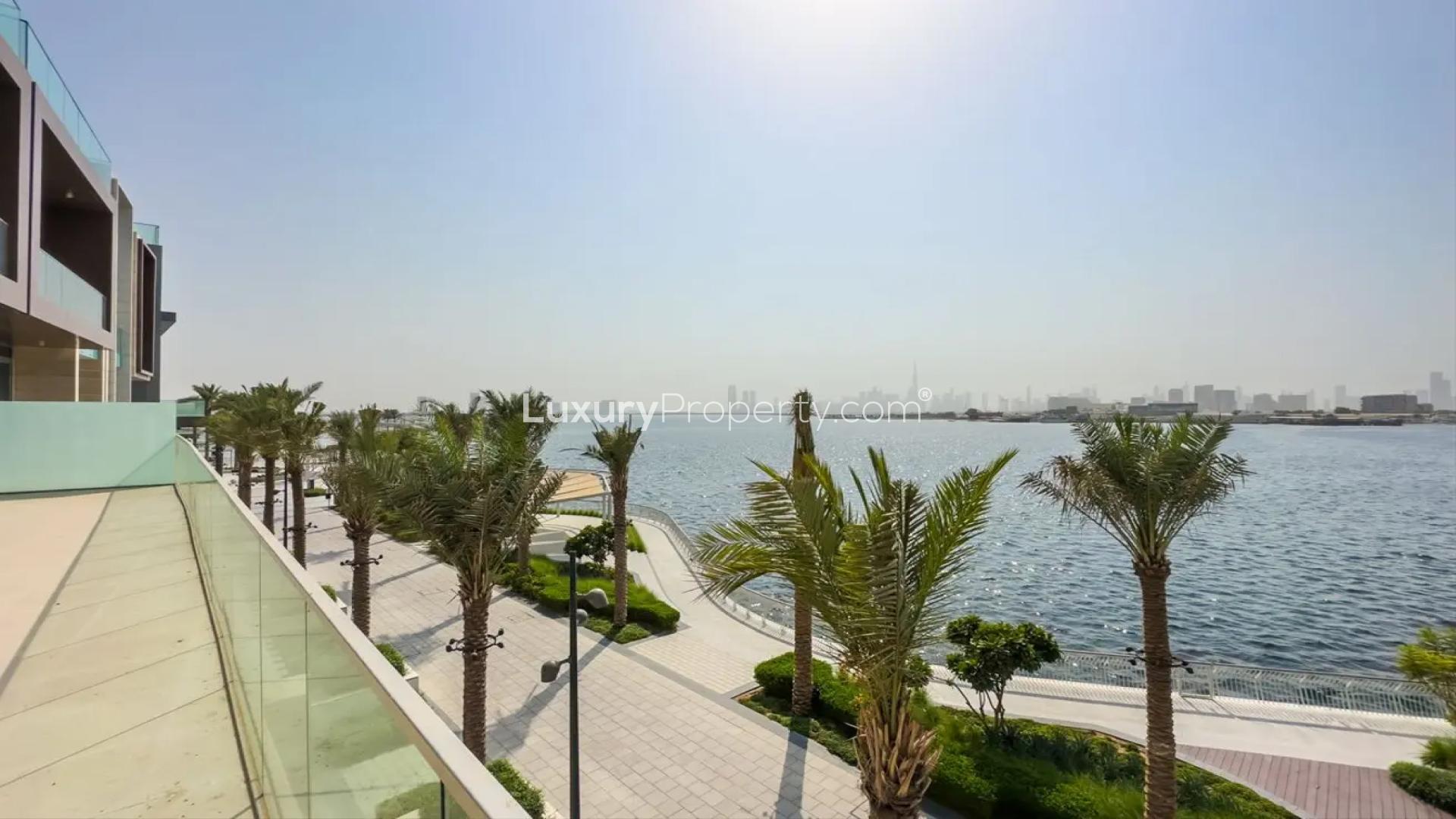Bright room with built-in wardrobes and waterfront view in The Grand, Dubai Creek Harbour
