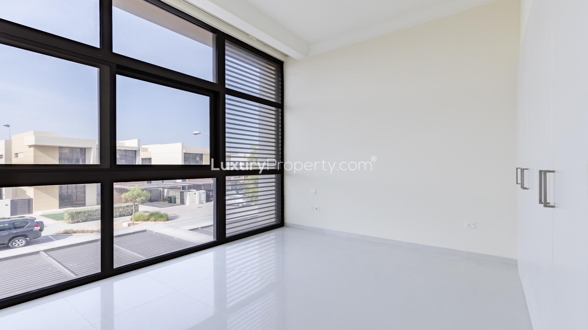 Bright room with large window in 3-bedroom townhouse, Akoya Park, DAMAC Hills