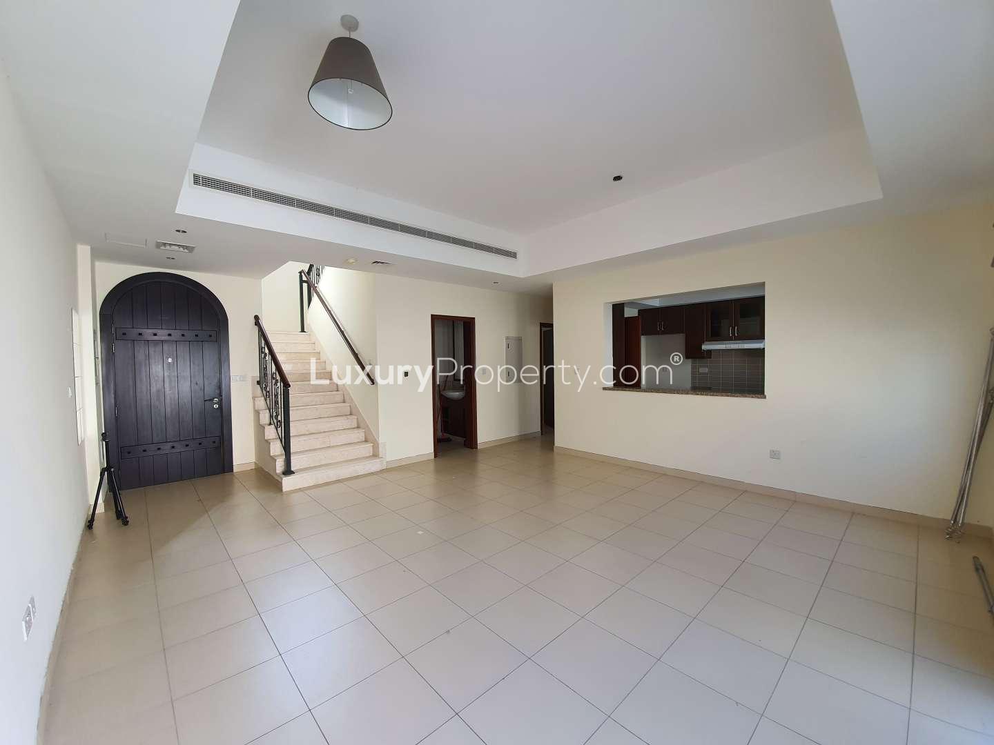 Spacious Type 3M townhouse exterior in Mira, Reem community, available for rent