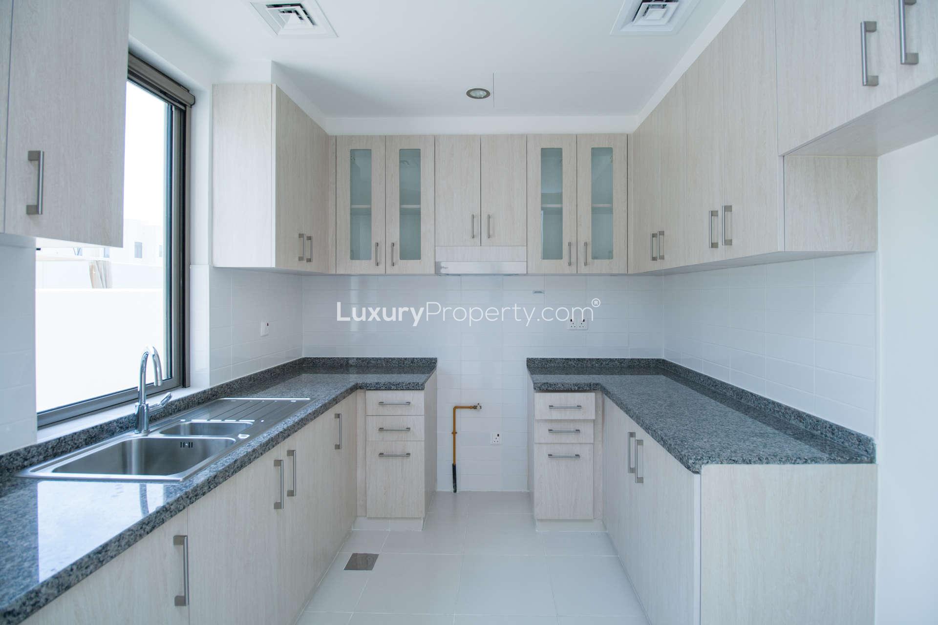 Elegant 3-bedroom Type C villa exterior in Mira Oasis, Reem, Dubai for rent