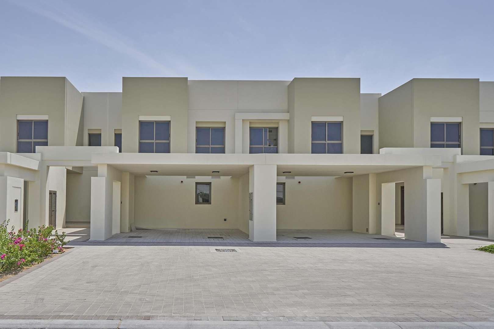 Exterior view of 3-bedroom townhouse for sale in Naseem, Town Square