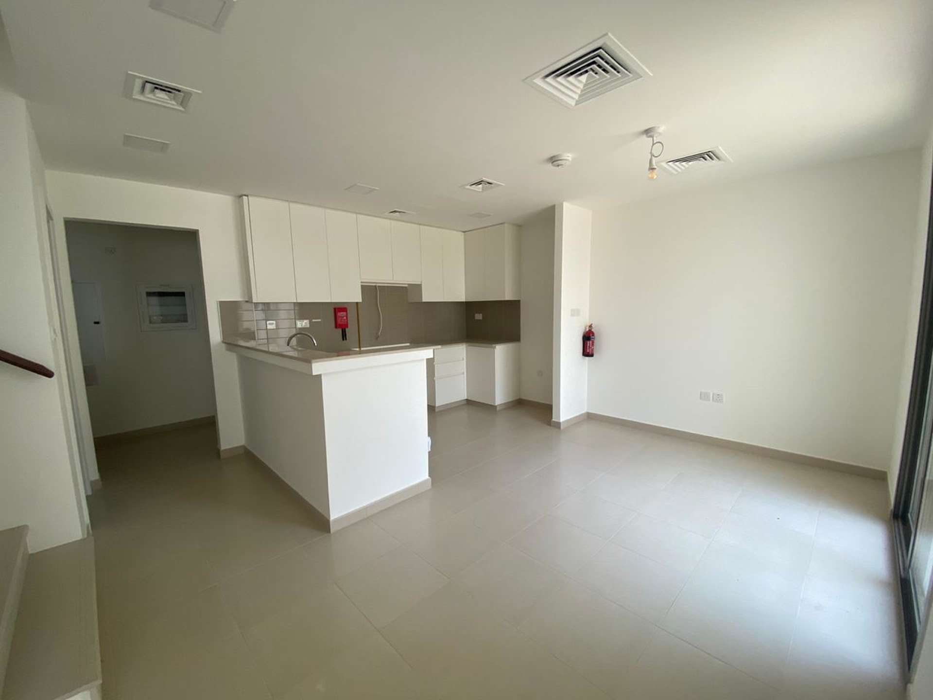 Modern bathroom in 3-bedroom townhouse, Noor Town Square, available for rent