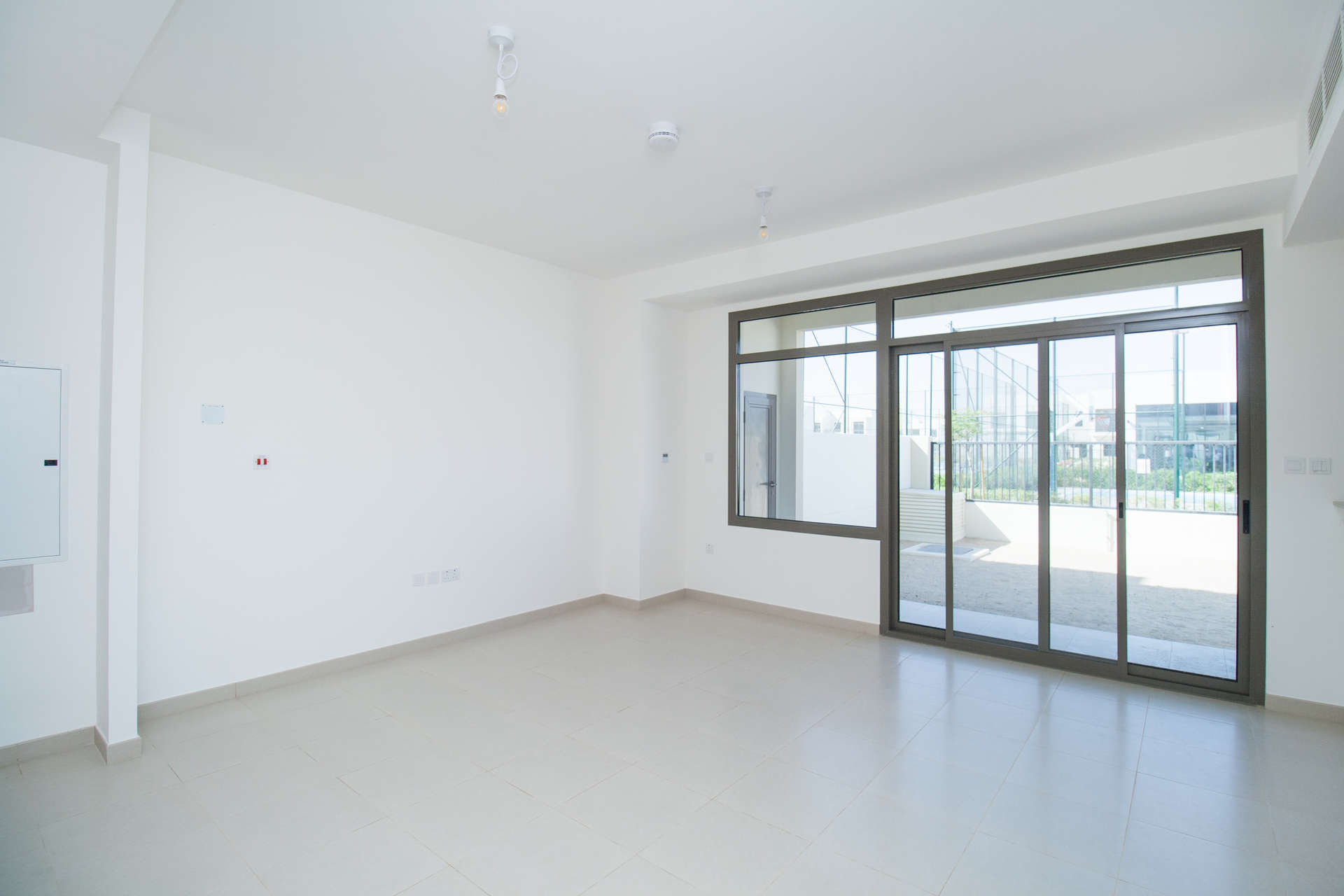 Modern 3-bedroom townhouse exterior in Noor, Town Square, available for rent