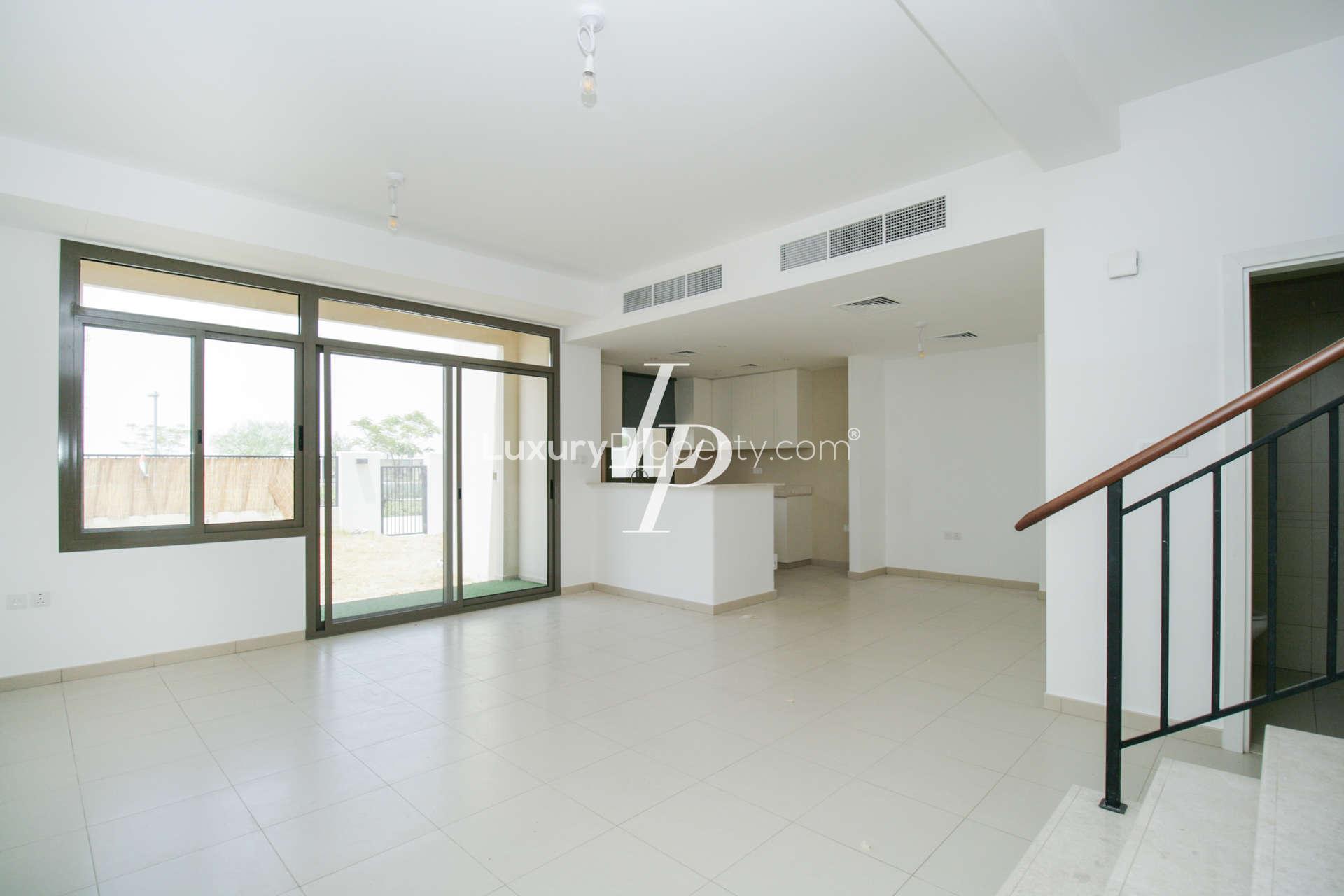 Vacant 3-bedroom townhouse interior with open-plan living space in Safi, Town Square