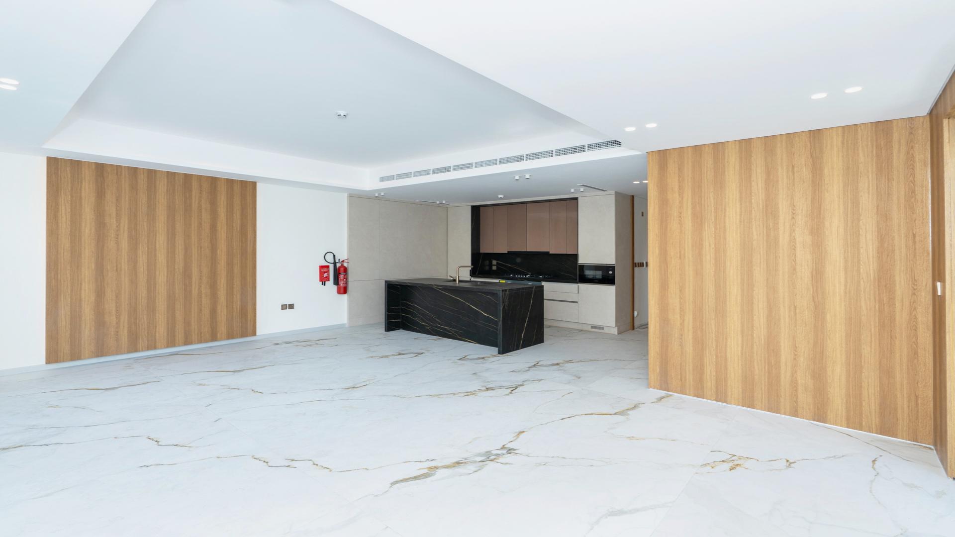 Front view of new 3-bedroom townhouse for rent in Jasmine Lane, Jumeirah Golf Estates