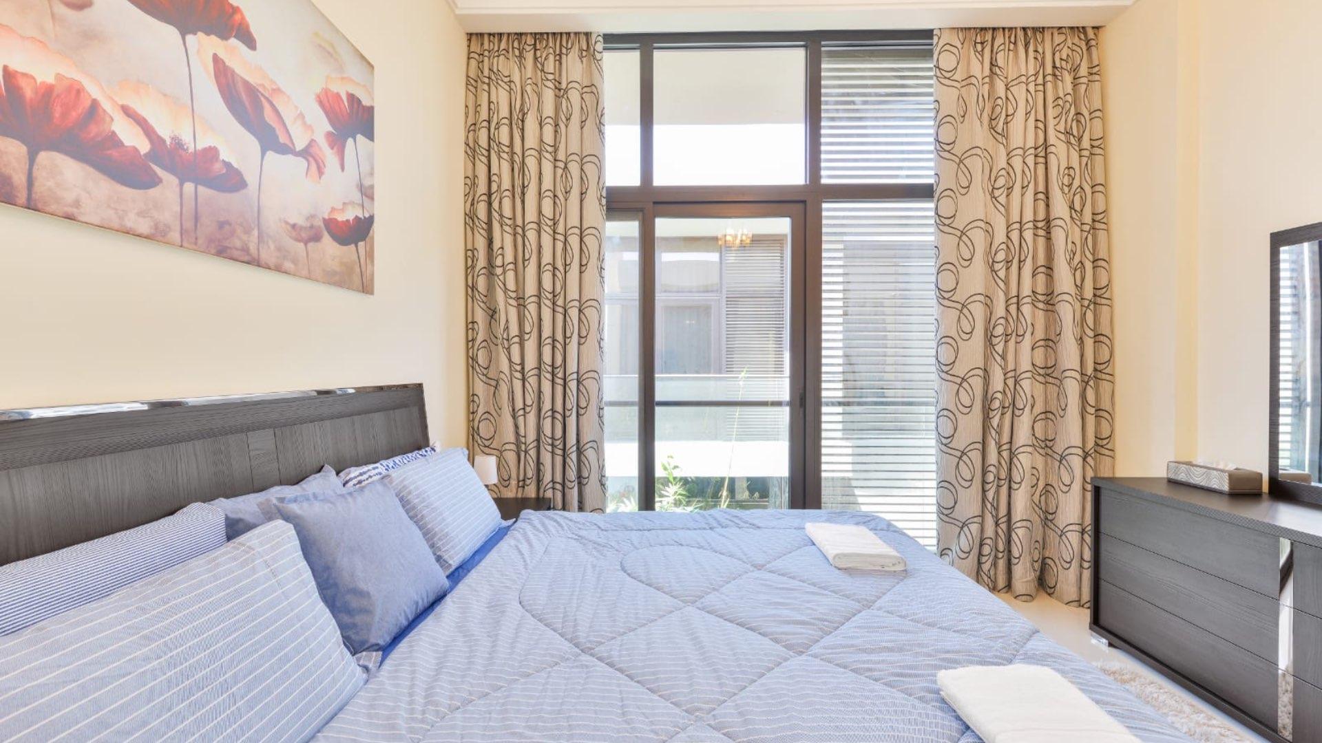 Luxury bedroom in fully furnished townhouse, Damac Hills, Topanga community, available for rent