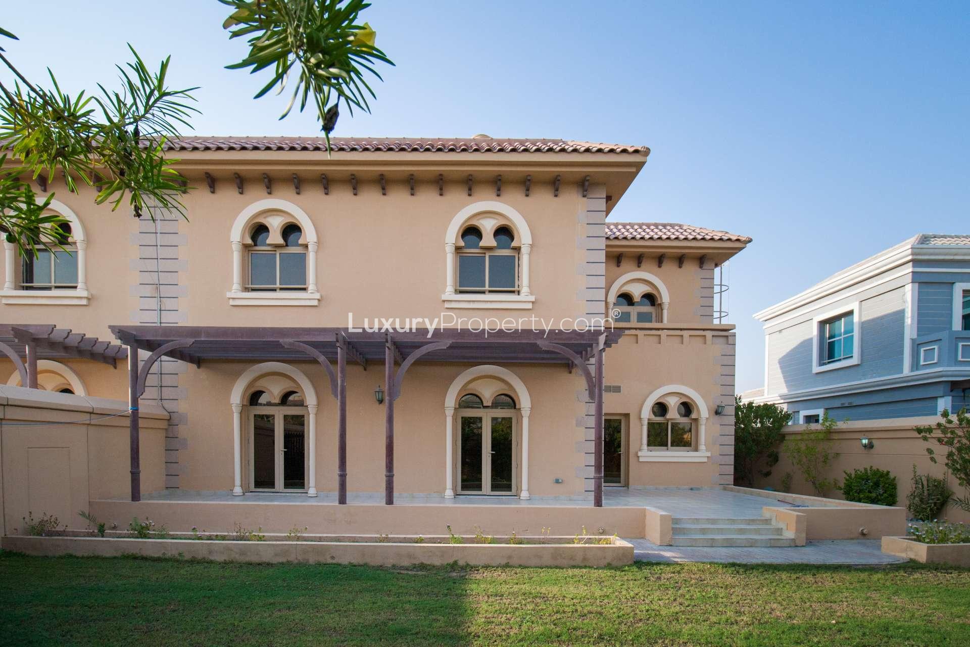 Spacious 3-bedroom villa exterior in Falcon City of Wonders, Western Residence South