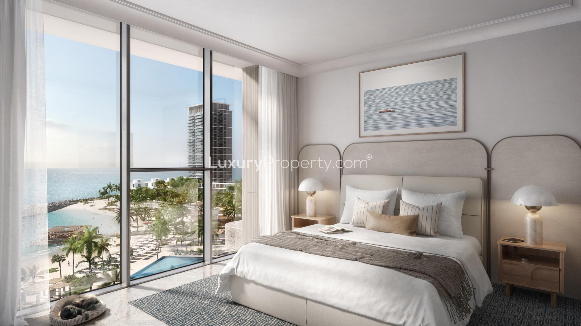 Spacious Al Marjan Island townhouse bedroom with ocean view, Address Residences, for sale