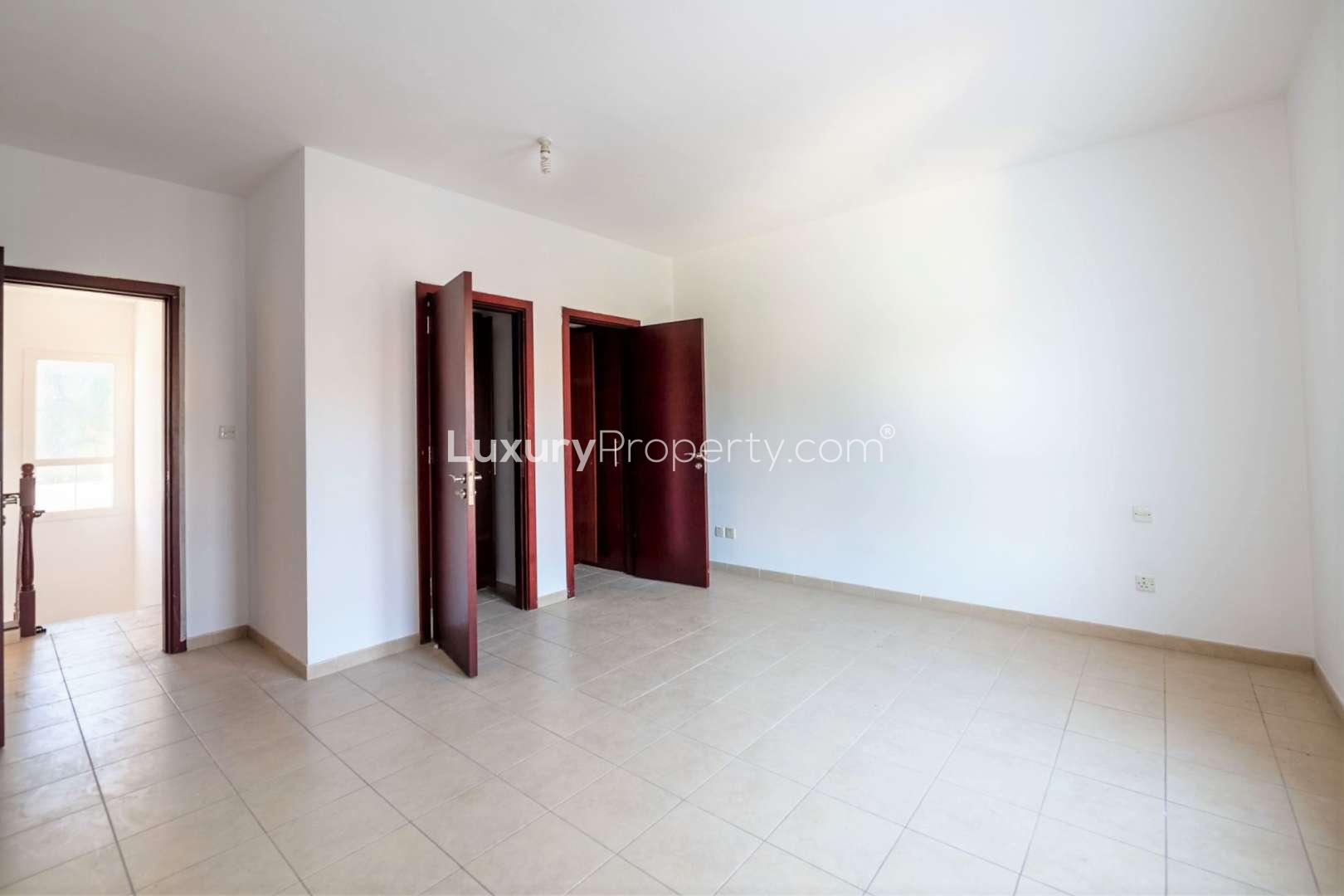 Charming kitchen in 3-bedroom townhouse for sale, Al Reem, Arabian Ranches, with modern appliances