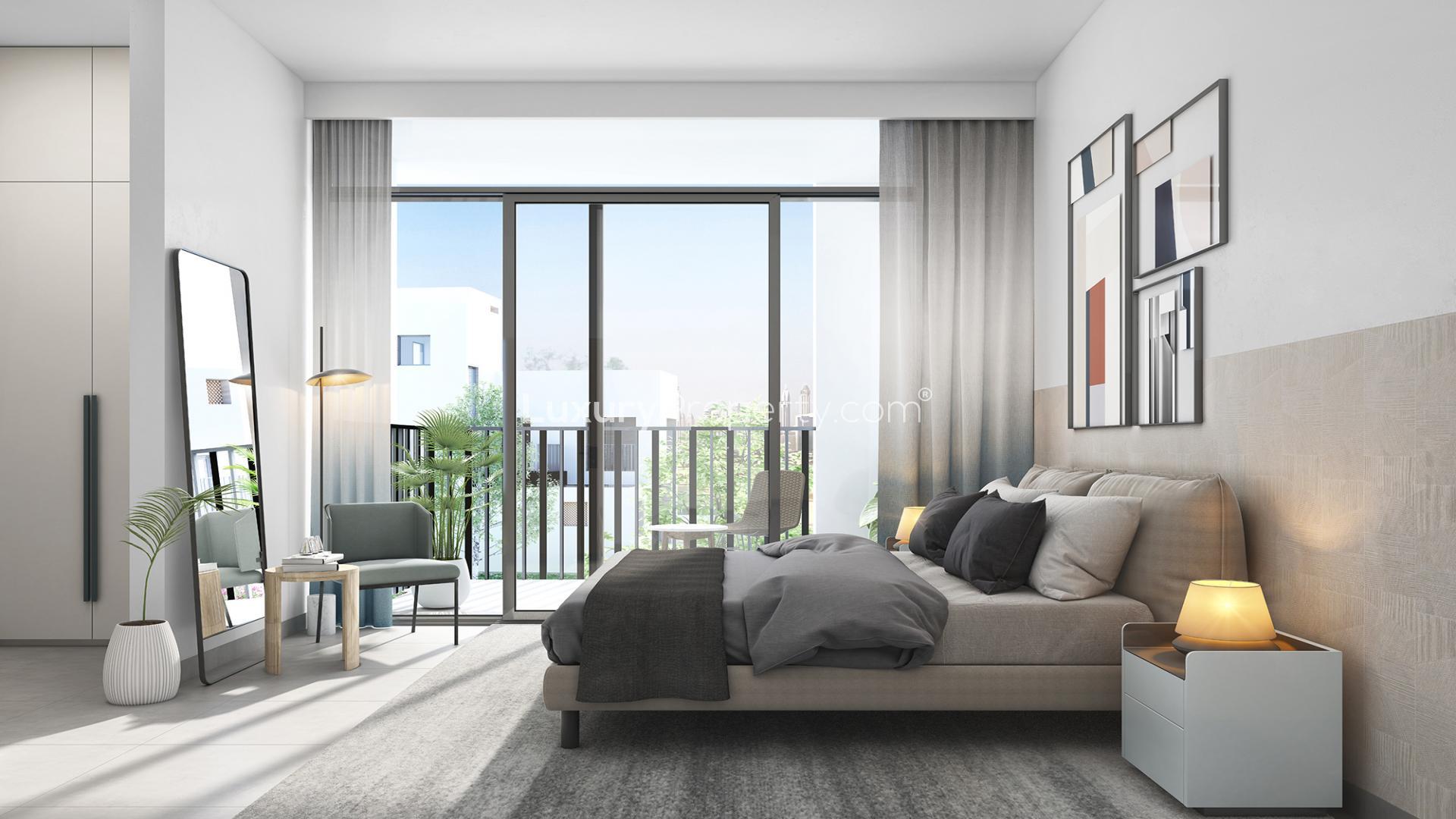 Townhouse garden with family, lush greenery, and park view in Arabian Ranches 3, Ruba